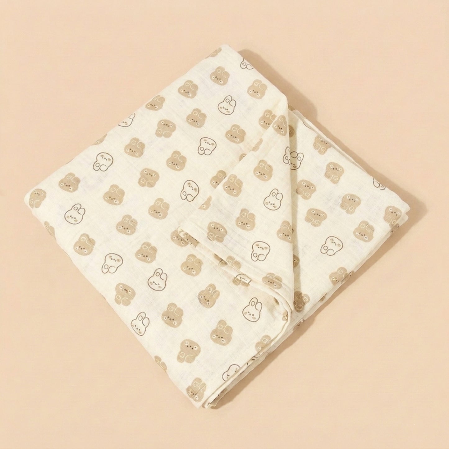 Breathable Muslin Receiving Blanket - Soft Pure Cotton Swaddle - Versatile Infant Bedding & Bath Towel Set
