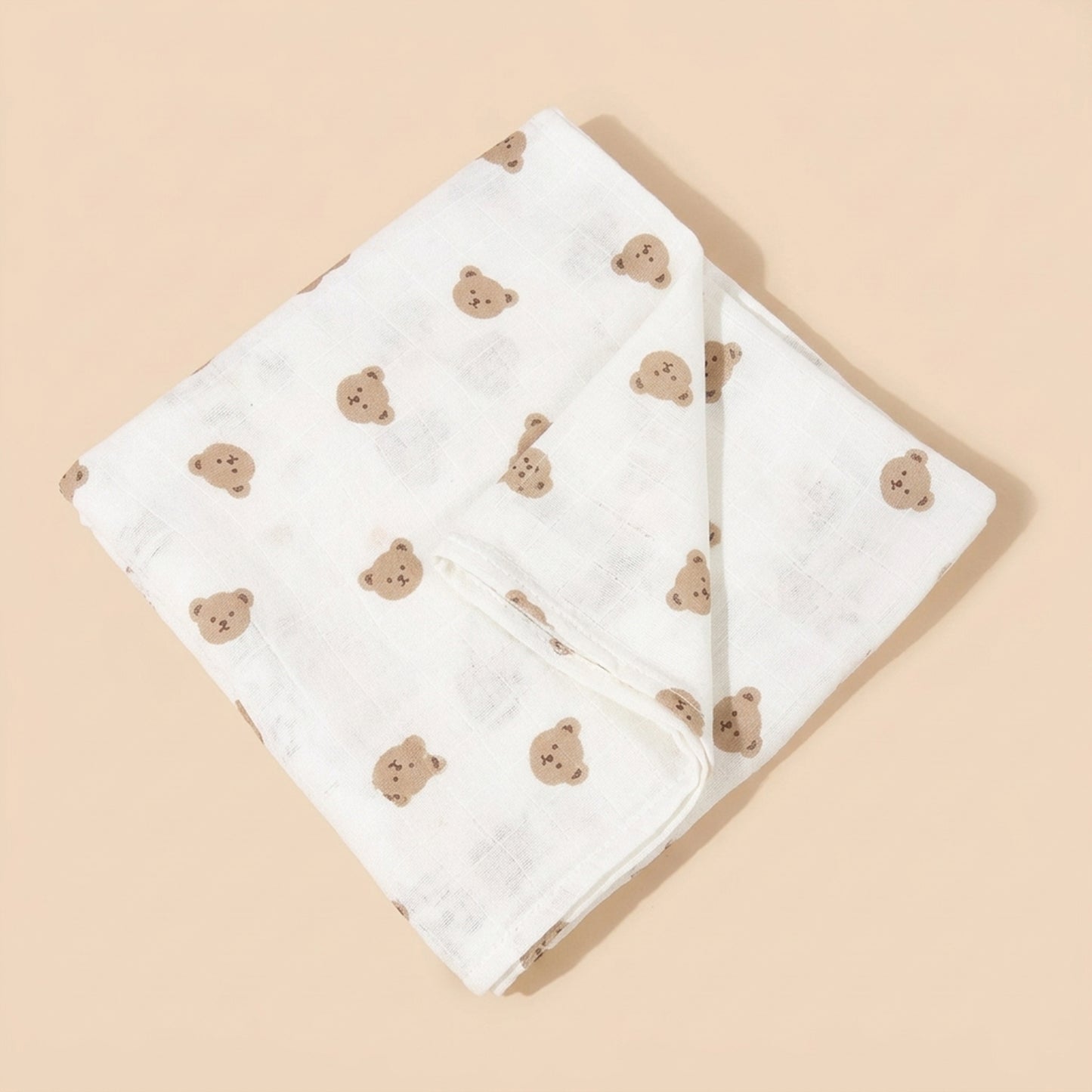 Breathable Muslin Receiving Blanket - Soft Pure Cotton Swaddle - Versatile Infant Bedding & Bath Towel Set