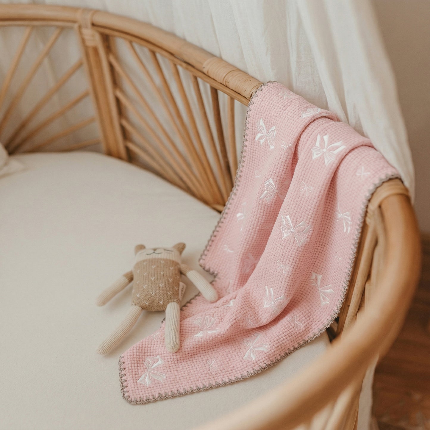 Custom Name Kids Cotton Blanket - Personalized Soft Bedding Set - Autumn & Winter Swaddle & Stroller Accessory