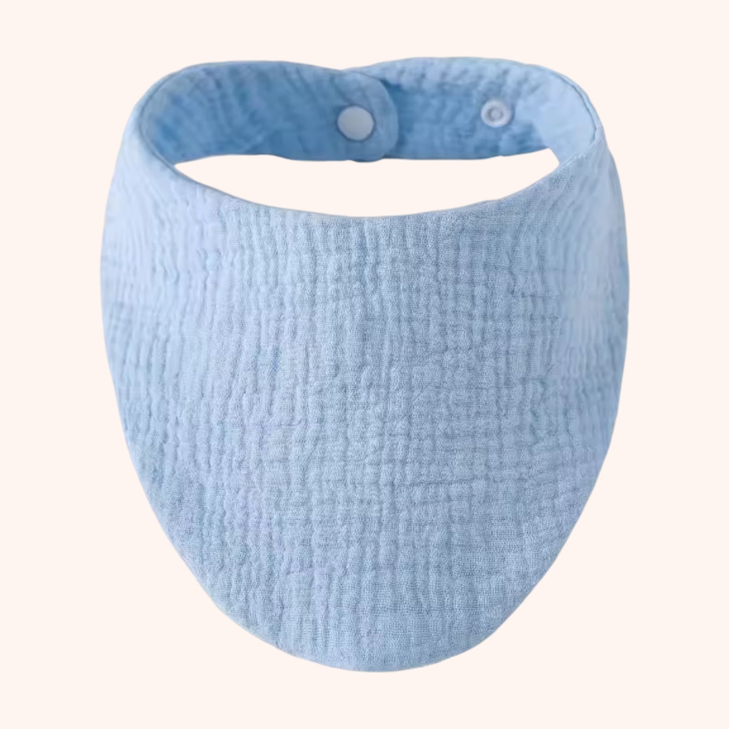 Soft Cotton Baby Bandana Bib - Solid Color Feeding Saliva Towel - Multi-functional Burp Cloth & Scarf for Boys & Girls