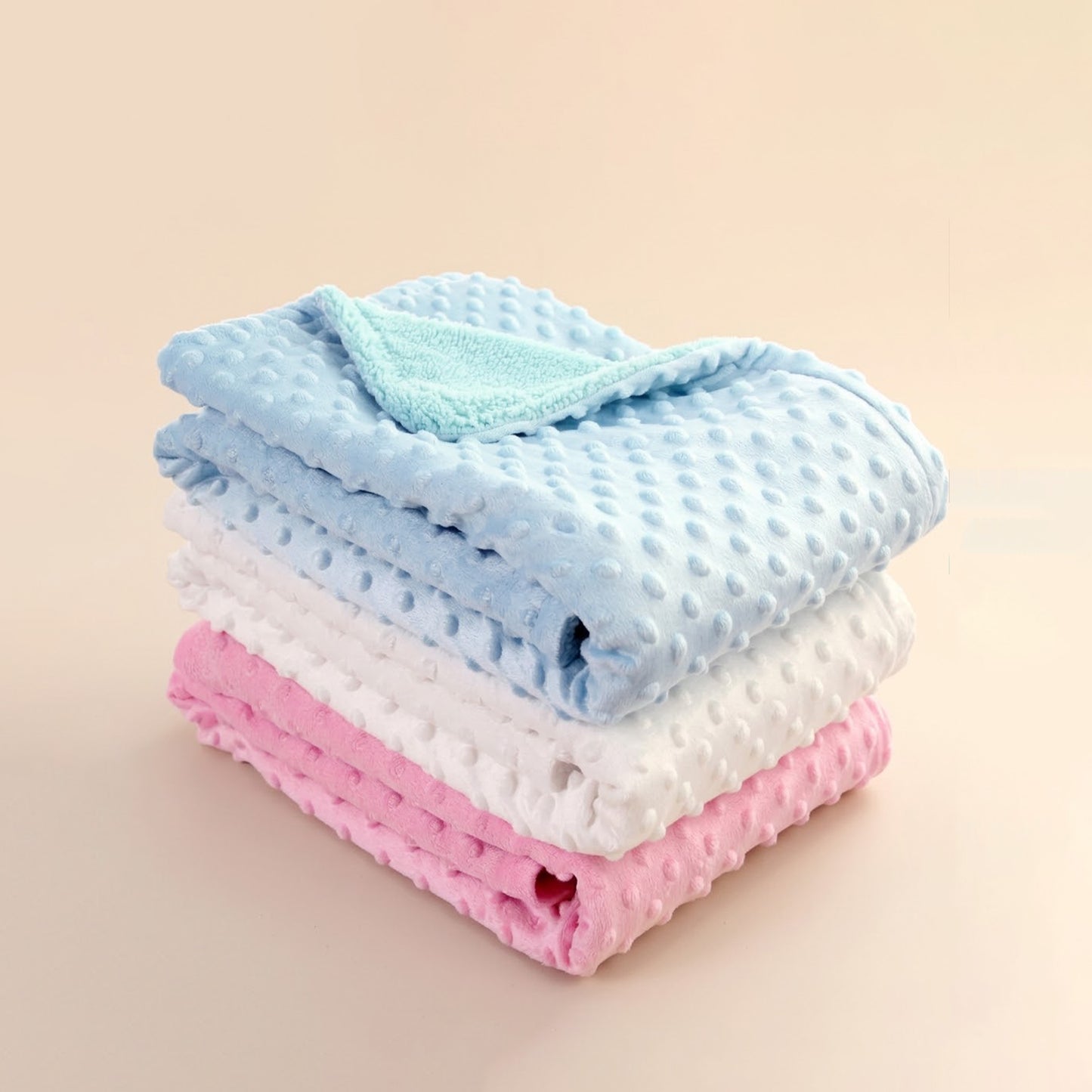 Personalized Baby Blanket & Animal Security Doll Set - Custom Name Stroller Cover - Soft Newborn Gift Set for Baby Showers