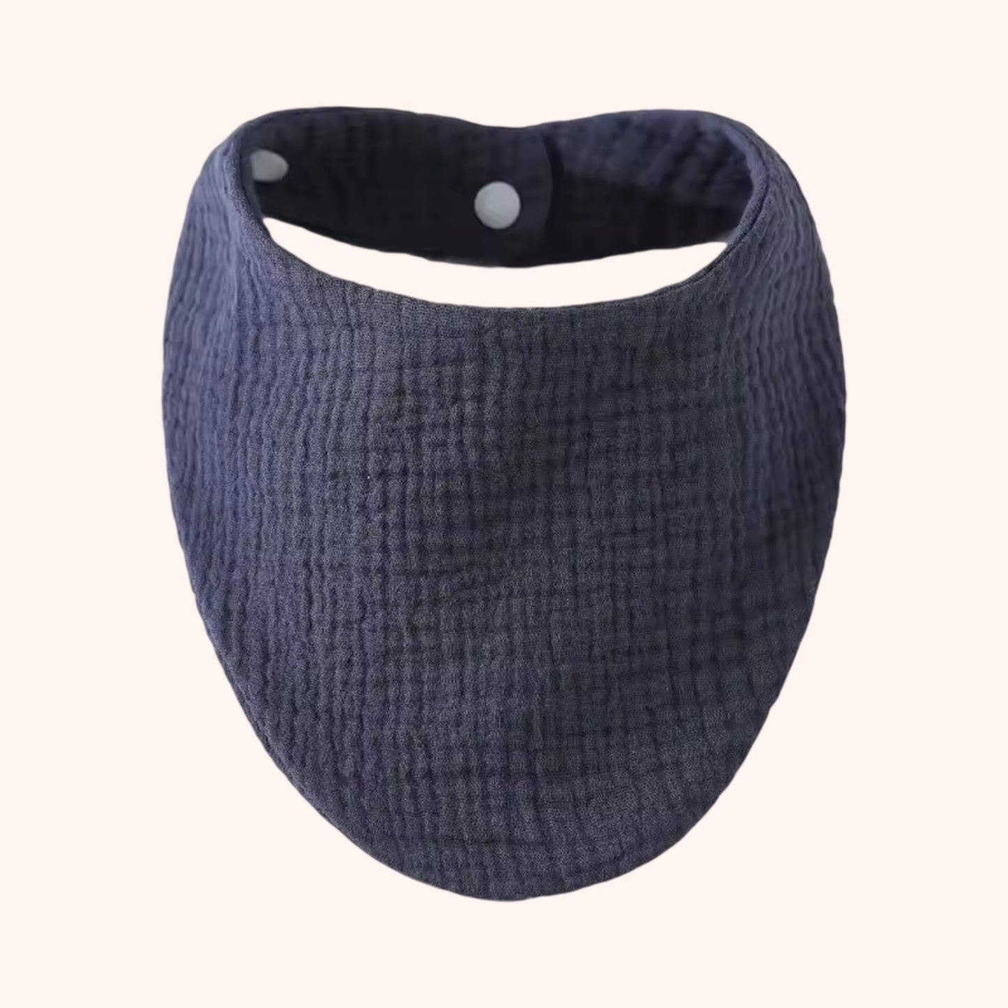 Soft Cotton Baby Bandana Bib - Solid Color Feeding Saliva Towel - Multi-functional Burp Cloth & Scarf for Boys & Girls