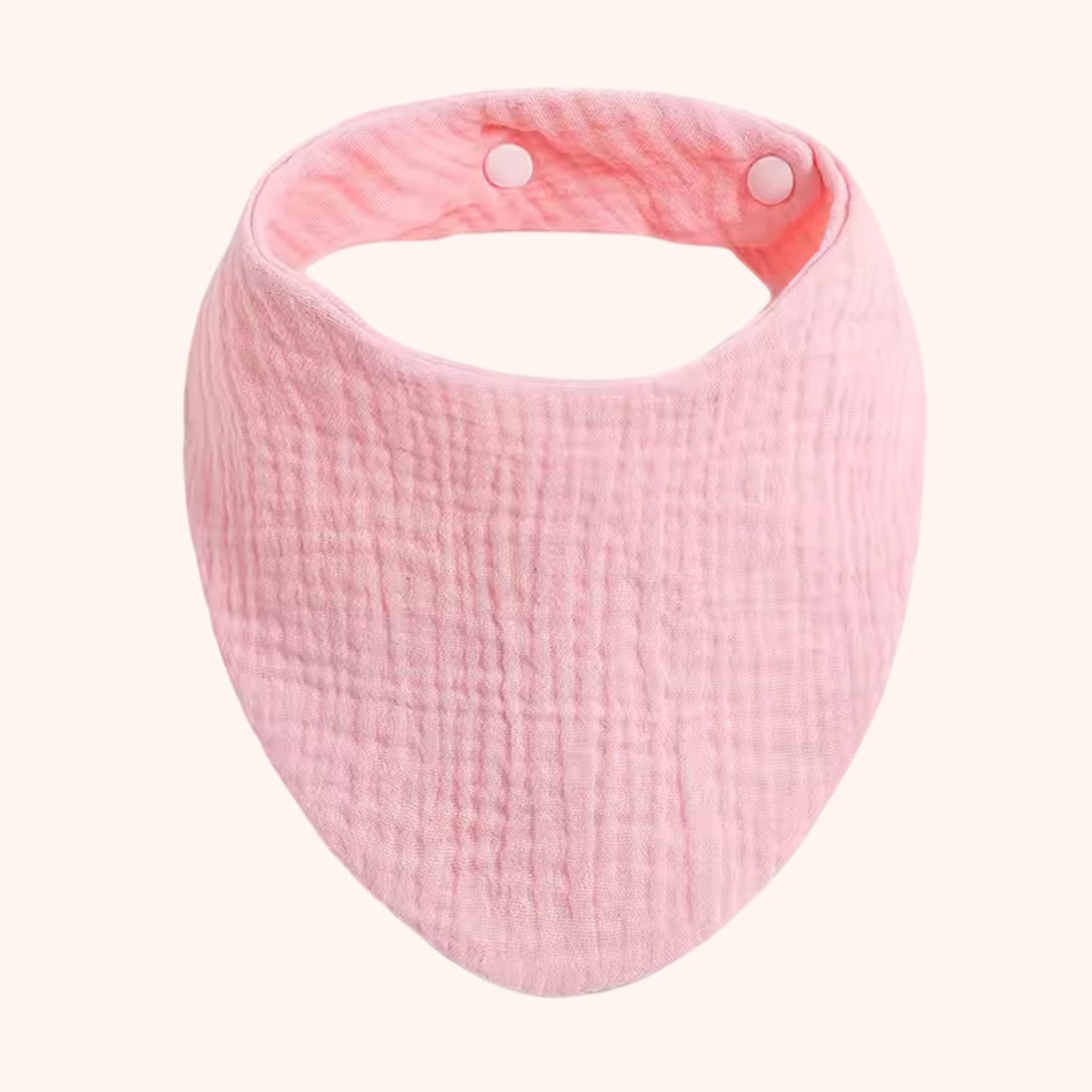 Soft Cotton Baby Bandana Bib - Solid Color Feeding Saliva Towel - Multi-functional Burp Cloth & Scarf for Boys & Girls