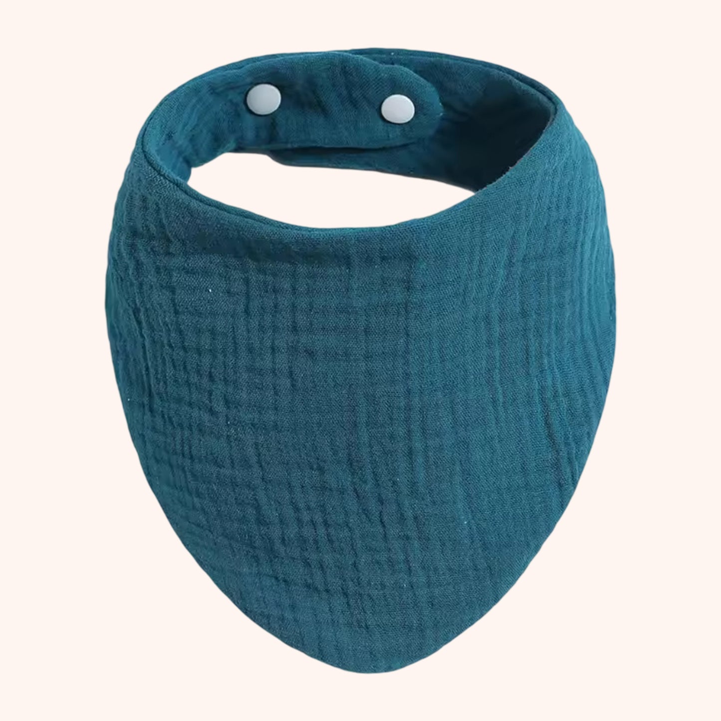 Soft Cotton Baby Bandana Bib - Solid Color Feeding Saliva Towel - Multi-functional Burp Cloth & Scarf for Boys & Girls