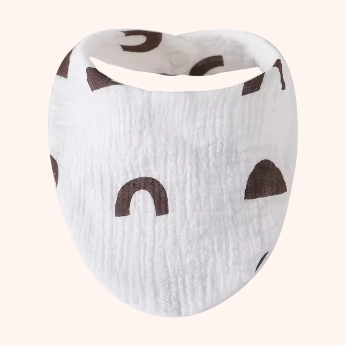 Soft Cotton Baby Bandana Bib - Solid Color Feeding Saliva Towel - Multi-functional Burp Cloth & Scarf for Boys & Girls