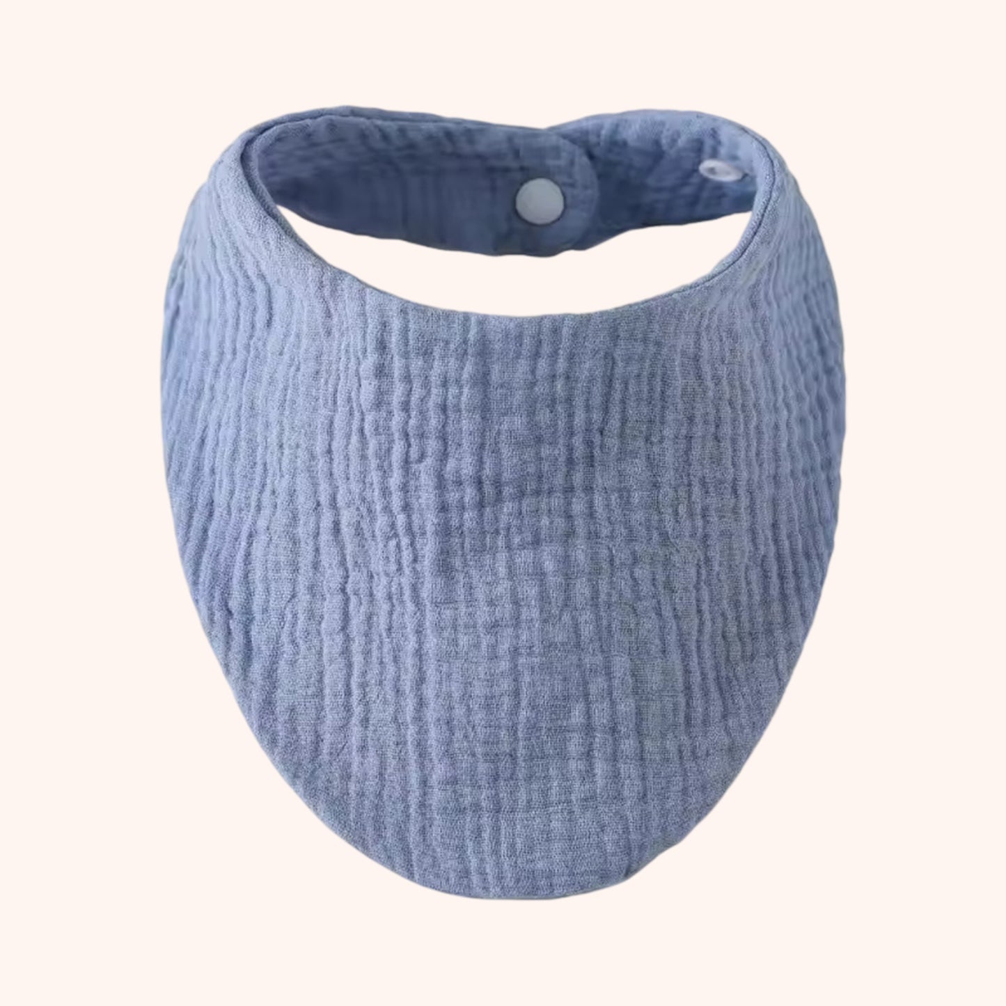 Soft Cotton Baby Bandana Bib - Solid Color Feeding Saliva Towel - Multi-functional Burp Cloth & Scarf for Boys & Girls