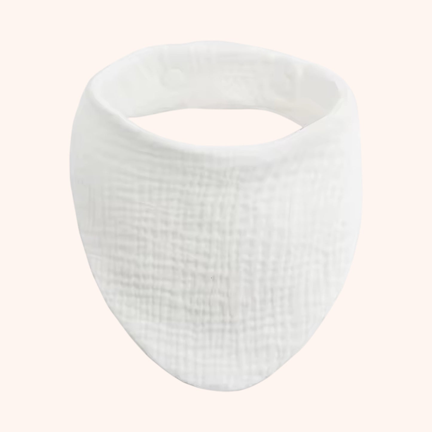 Soft Cotton Baby Bandana Bib - Solid Color Feeding Saliva Towel - Multi-functional Burp Cloth & Scarf for Boys & Girls