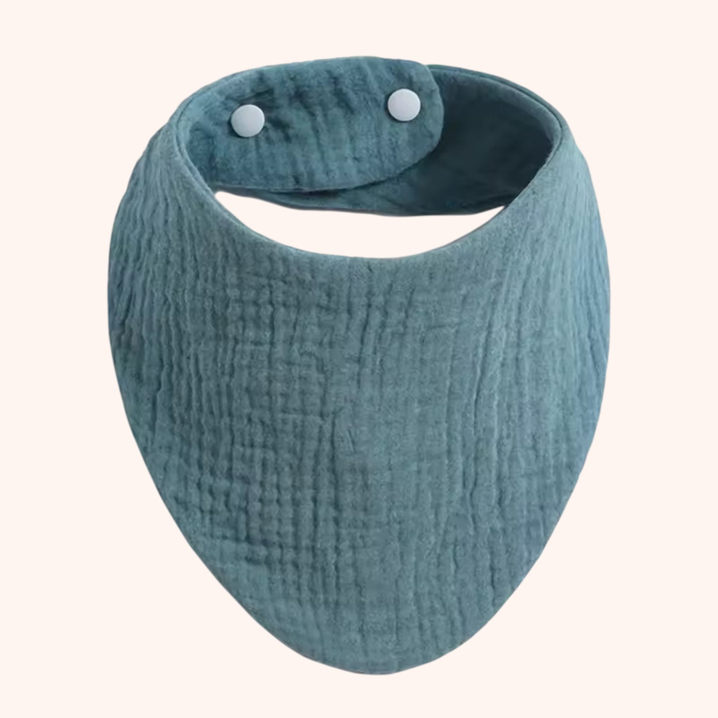 Soft Cotton Baby Bandana Bib - Solid Color Feeding Saliva Towel - Multi-functional Burp Cloth & Scarf for Boys & Girls