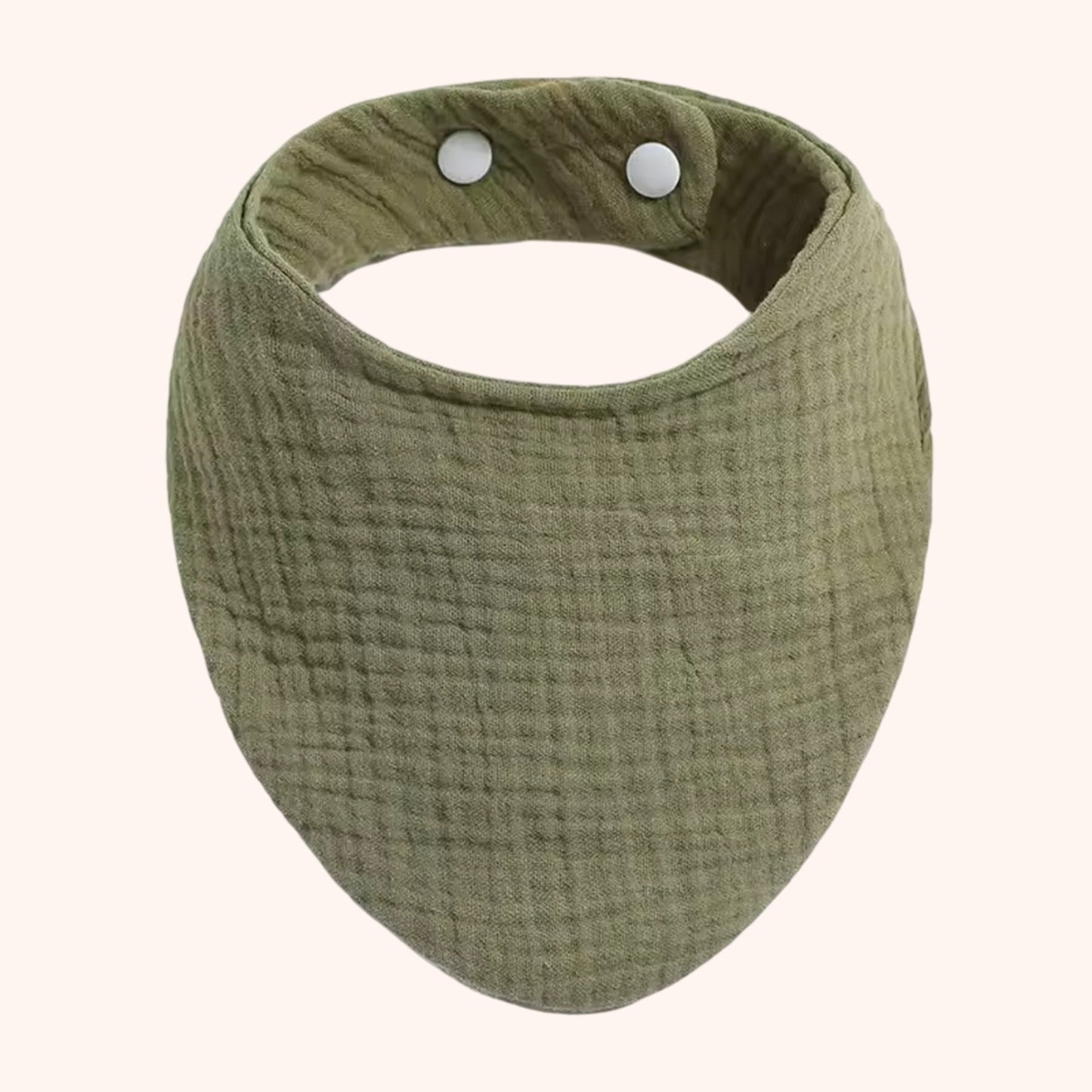 Soft Cotton Baby Bandana Bib - Solid Color Feeding Saliva Towel - Multi-functional Burp Cloth & Scarf for Boys & Girls