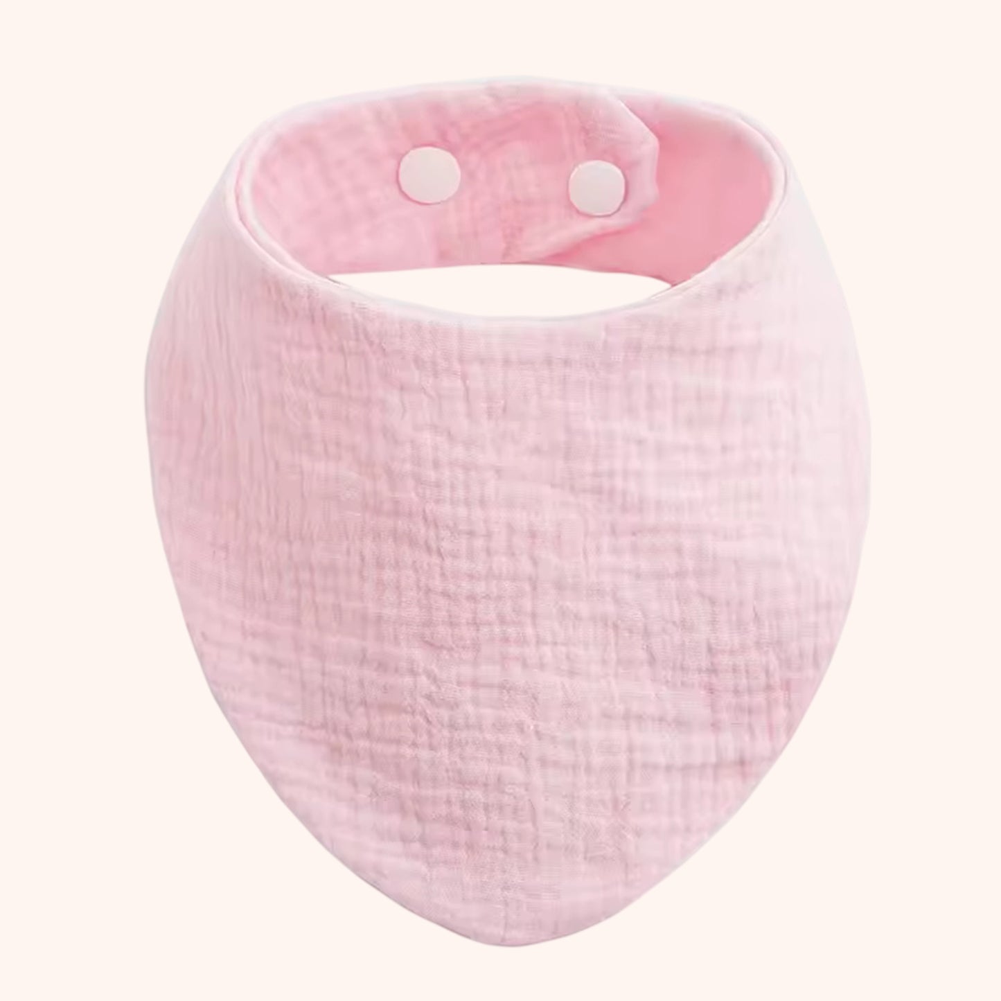 Soft Cotton Baby Bandana Bib - Solid Color Feeding Saliva Towel - Multi-functional Burp Cloth & Scarf for Boys & Girls