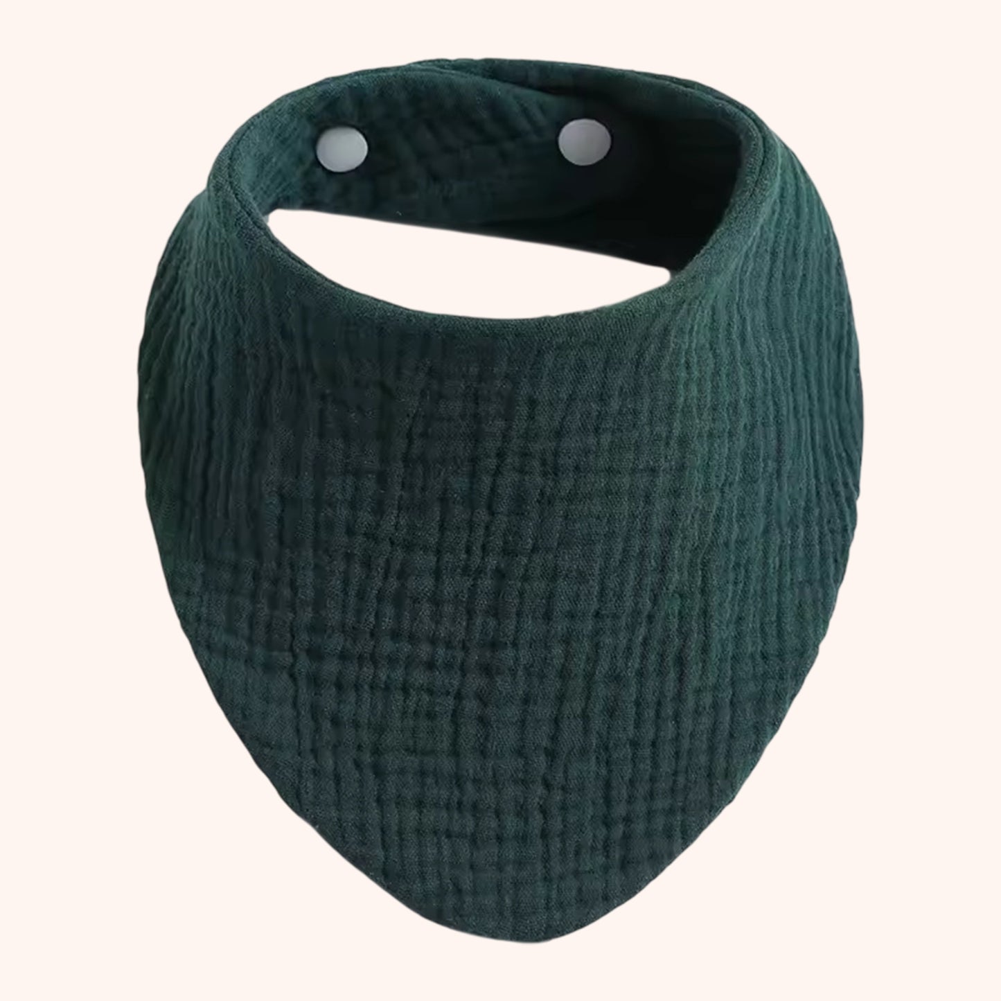 Soft Cotton Baby Bandana Bib - Solid Color Feeding Saliva Towel - Multi-functional Burp Cloth & Scarf for Boys & Girls