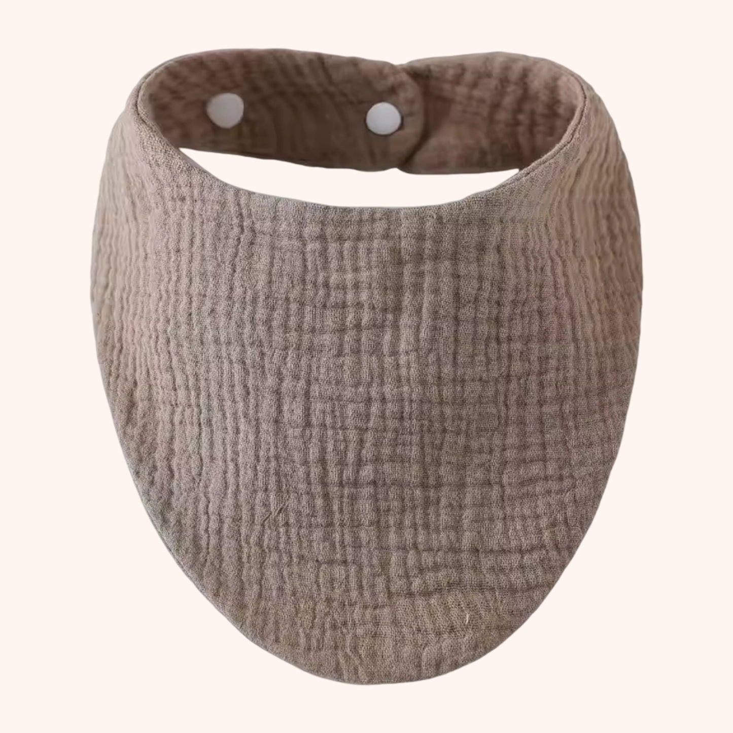 Soft Cotton Baby Bandana Bib - Solid Color Feeding Saliva Towel - Multi-functional Burp Cloth & Scarf for Boys & Girls