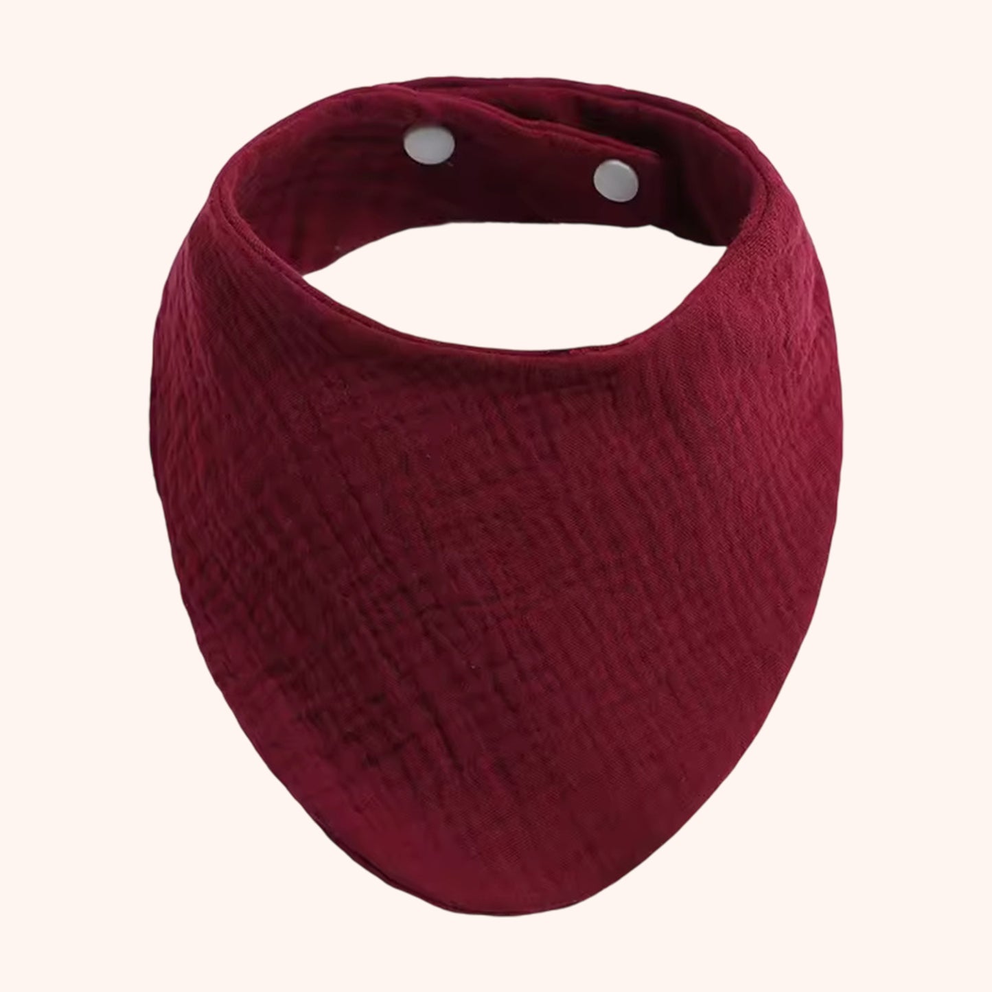 Soft Cotton Baby Bandana Bib - Solid Color Feeding Saliva Towel - Multi-functional Burp Cloth & Scarf for Boys & Girls