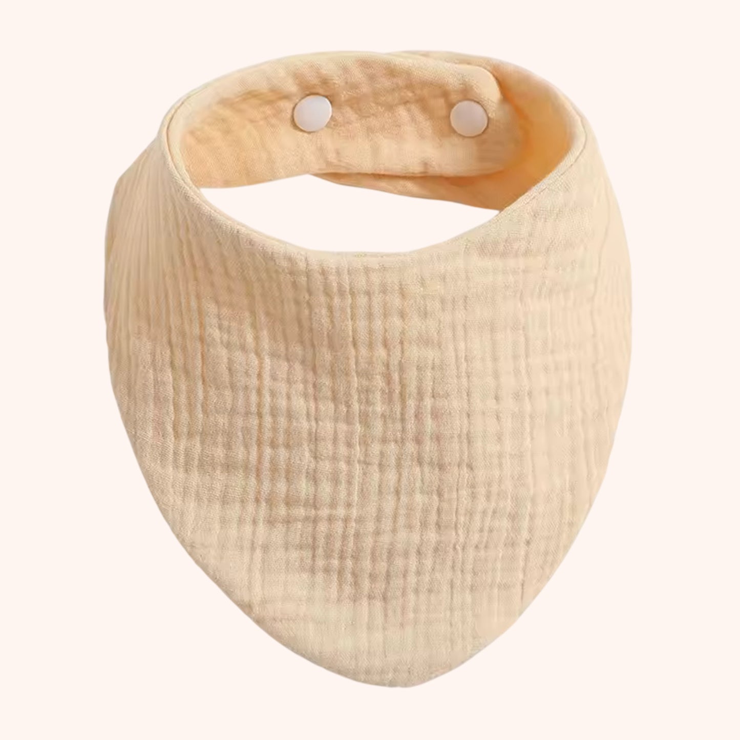 Soft Cotton Baby Bandana Bib - Solid Color Feeding Saliva Towel - Multi-functional Burp Cloth & Scarf for Boys & Girls