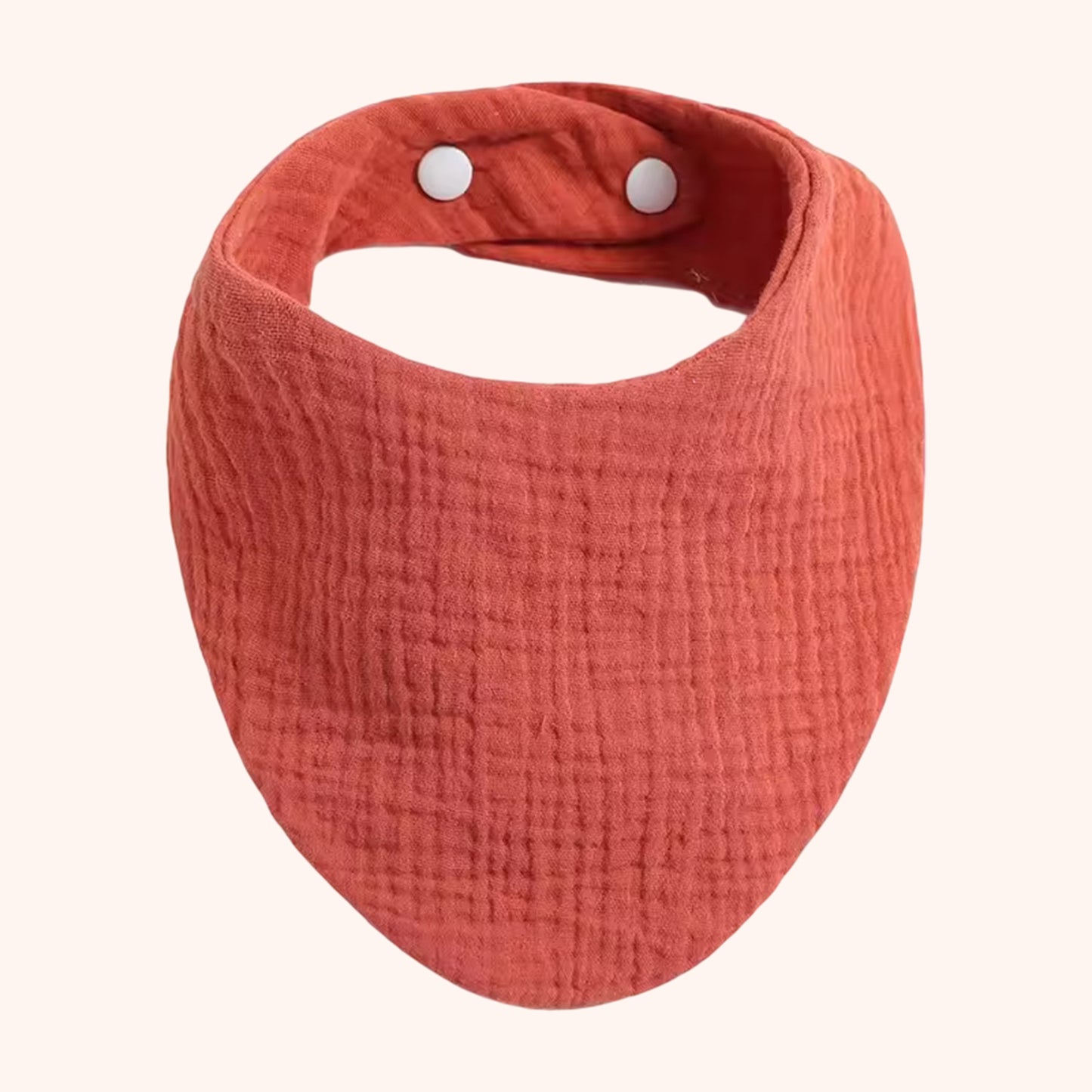 Soft Cotton Baby Bandana Bib - Solid Color Feeding Saliva Towel - Multi-functional Burp Cloth & Scarf for Boys & Girls