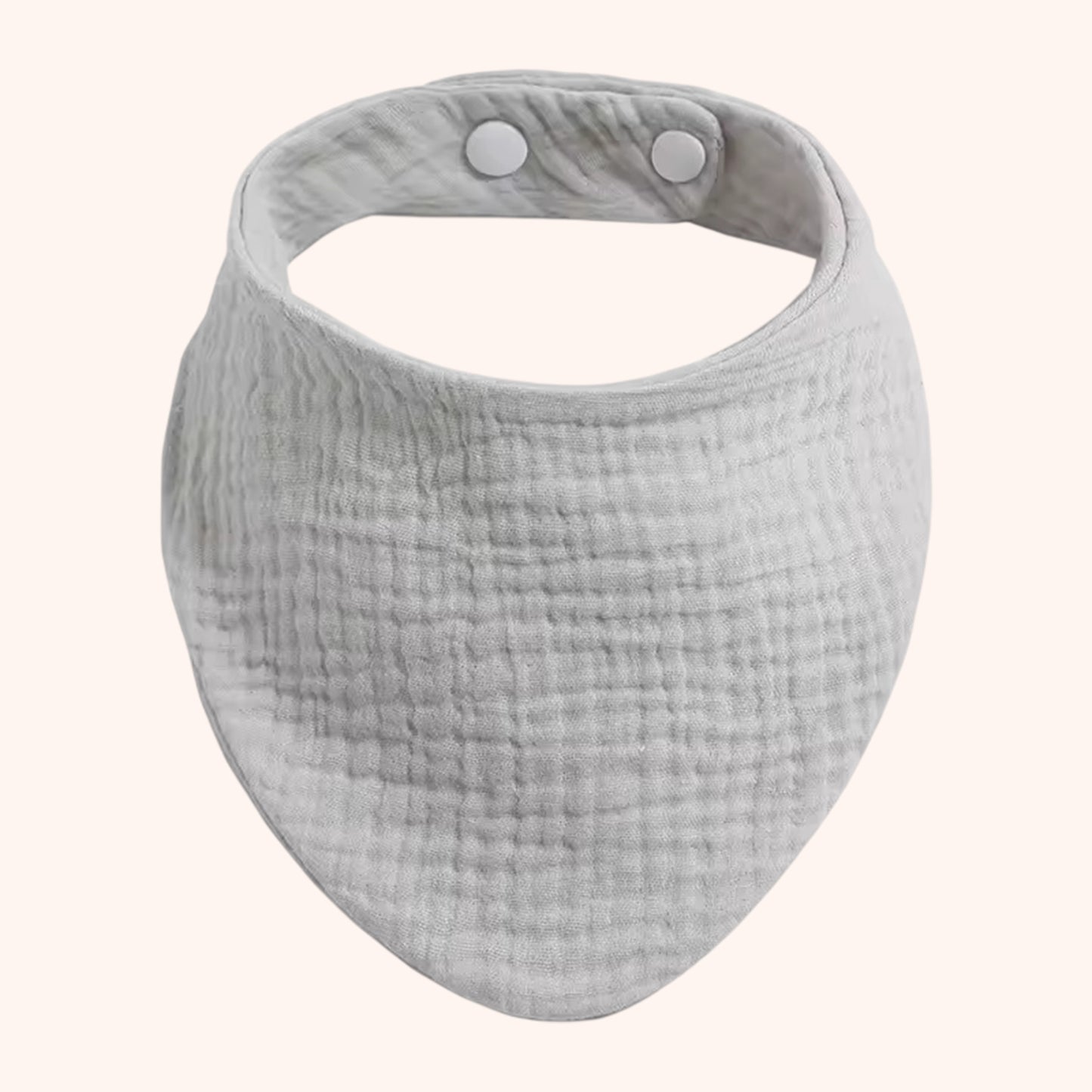 Soft Cotton Baby Bandana Bib - Solid Color Feeding Saliva Towel - Multi-functional Burp Cloth & Scarf for Boys & Girls