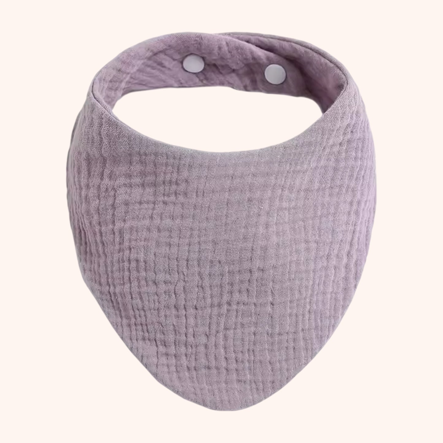 Soft Cotton Baby Bandana Bib - Solid Color Feeding Saliva Towel - Multi-functional Burp Cloth & Scarf for Boys & Girls