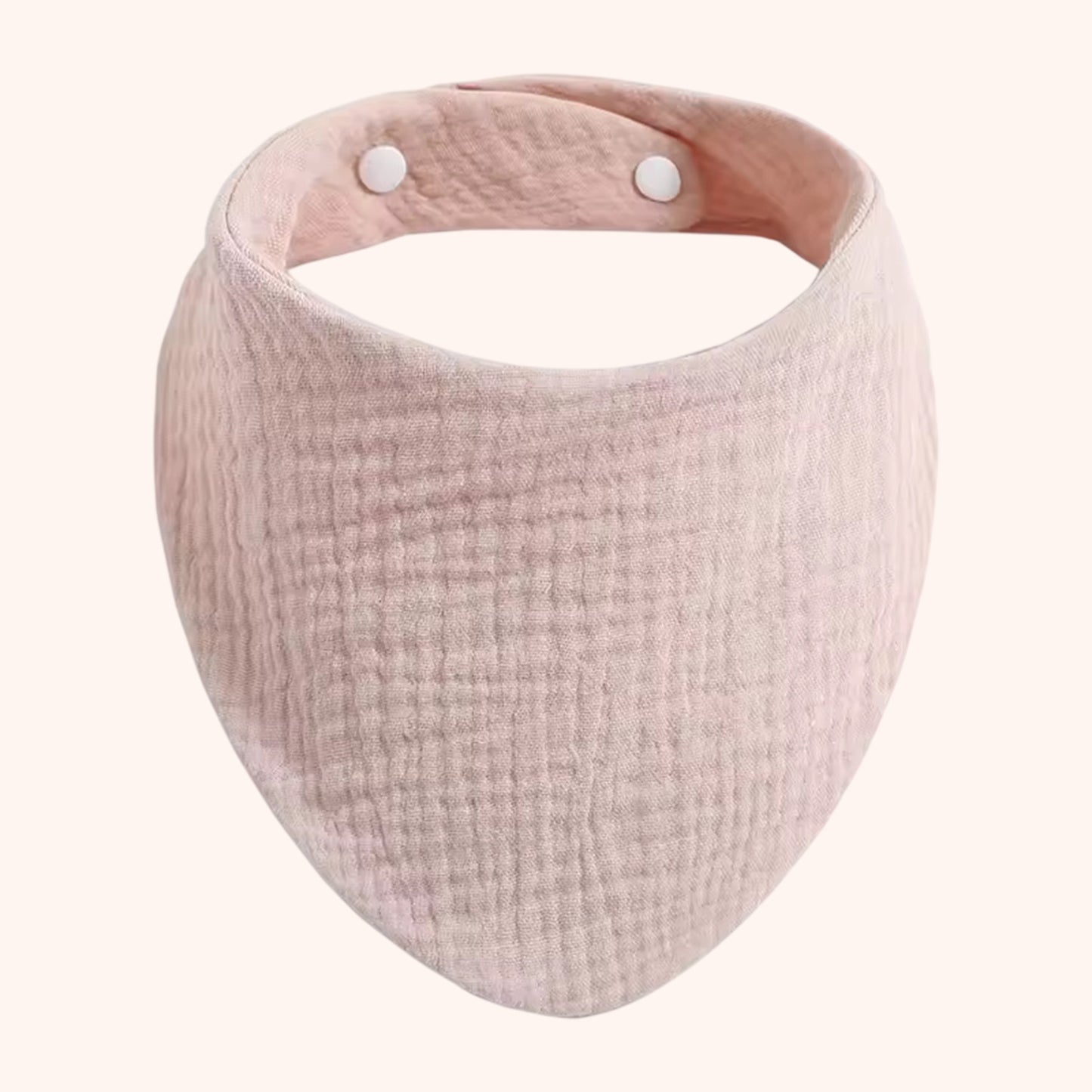 Soft Cotton Baby Bandana Bib - Solid Color Feeding Saliva Towel - Multi-functional Burp Cloth & Scarf for Boys & Girls