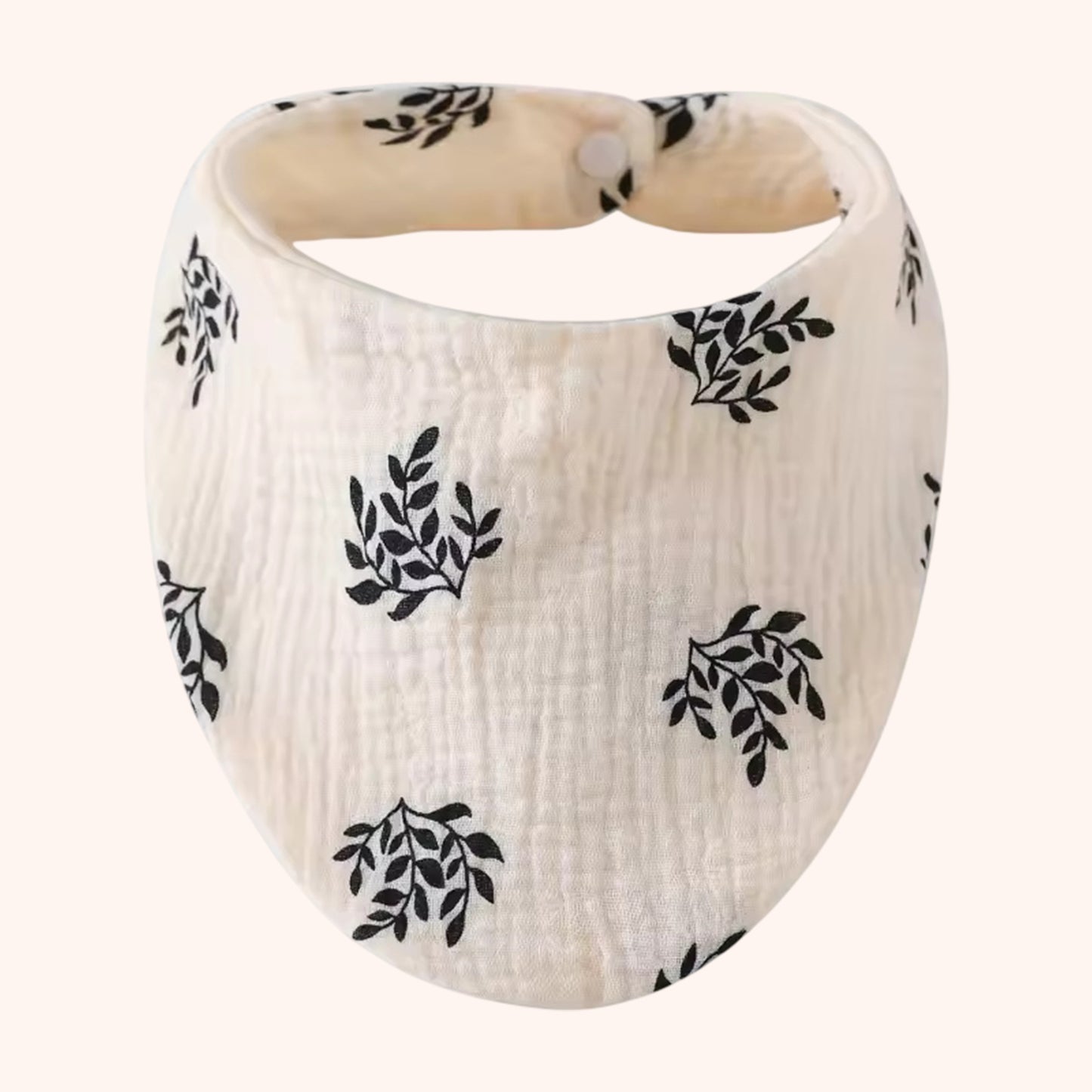 Soft Cotton Baby Bandana Bib - Solid Color Feeding Saliva Towel - Multi-functional Burp Cloth & Scarf for Boys & Girls