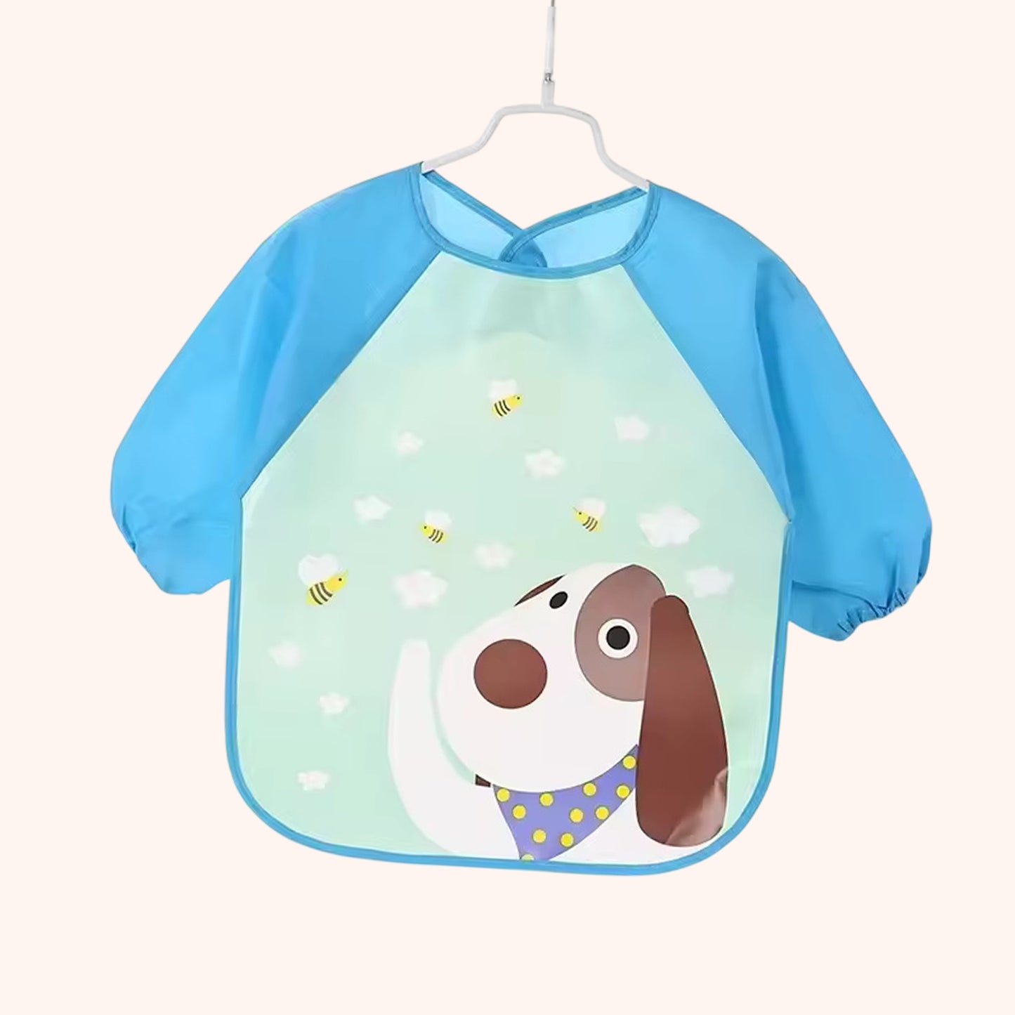 Waterproof Long Sleeve Baby Bib - Adjustable Feeding Smock - Kids Art Painting Apron & Mealtime Feeding Cloth