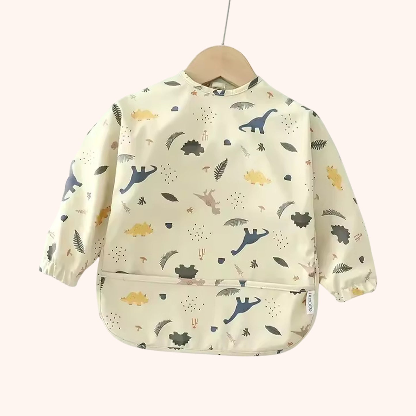 Waterproof Long Sleeve Baby Bib - Adjustable Feeding Smock - Kids Art Painting Apron & Mealtime Feeding Cloth