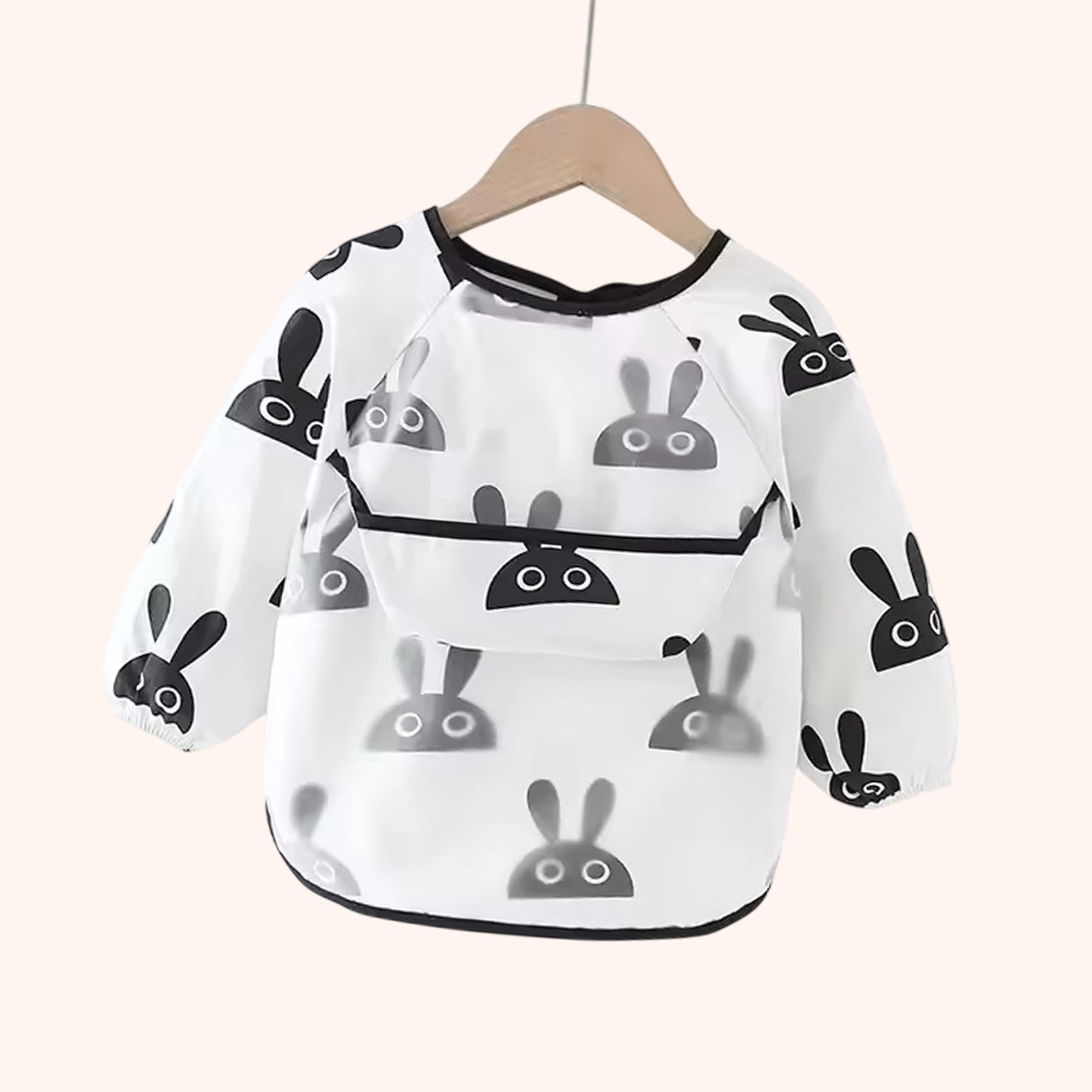 Waterproof Long Sleeve Baby Bib - Adjustable Feeding Smock - Kids Art Painting Apron & Mealtime Feeding Cloth