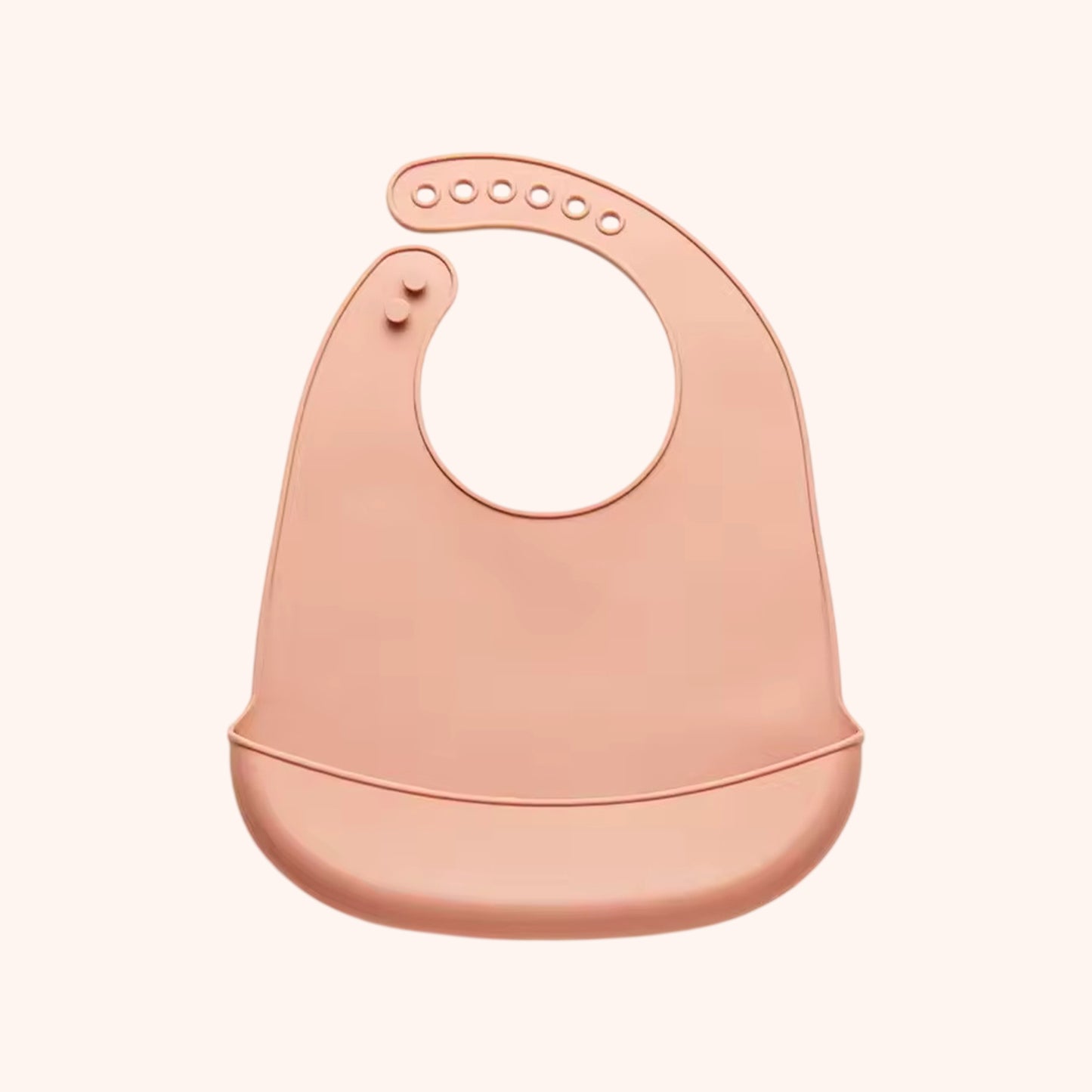 Waterproof Silicone Baby Bib - Soft Food-Grade Feeding Apron - Adjustable & Easy-Clean Saliva Bib for Kids