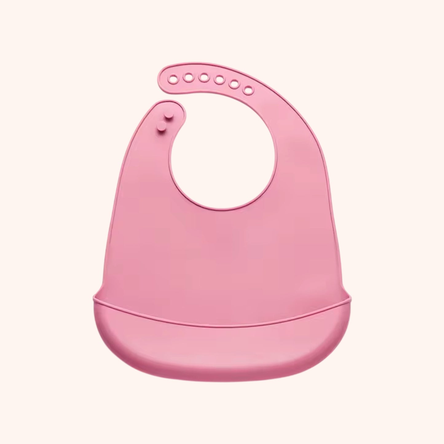 Waterproof Silicone Baby Bib - Soft Food-Grade Feeding Apron - Adjustable & Easy-Clean Saliva Bib for Kids