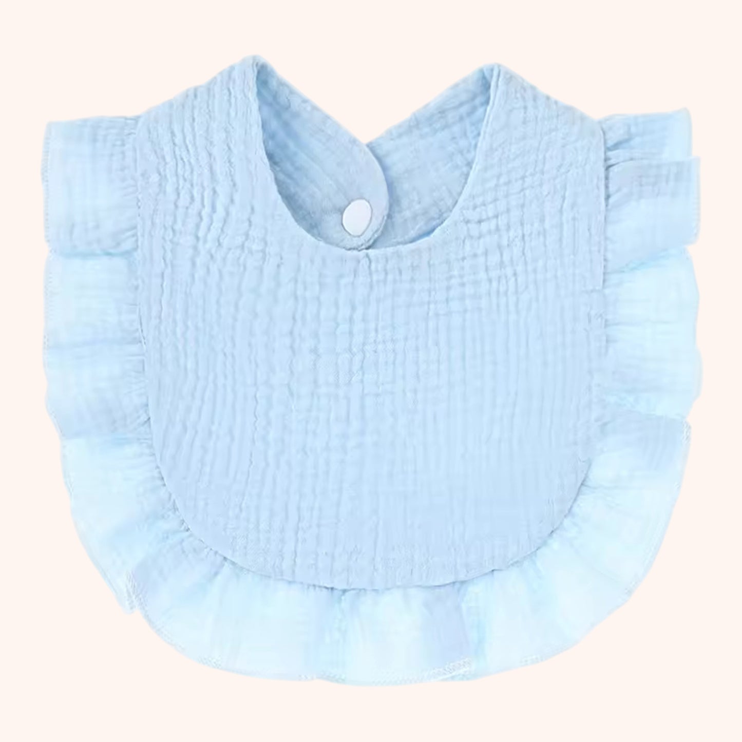 Premium Soft Cotton Baby Bib - Solid Color Bandana Scarf - Absorbent Saliva Towel & Burp Cloth for Newborns & Toddlers