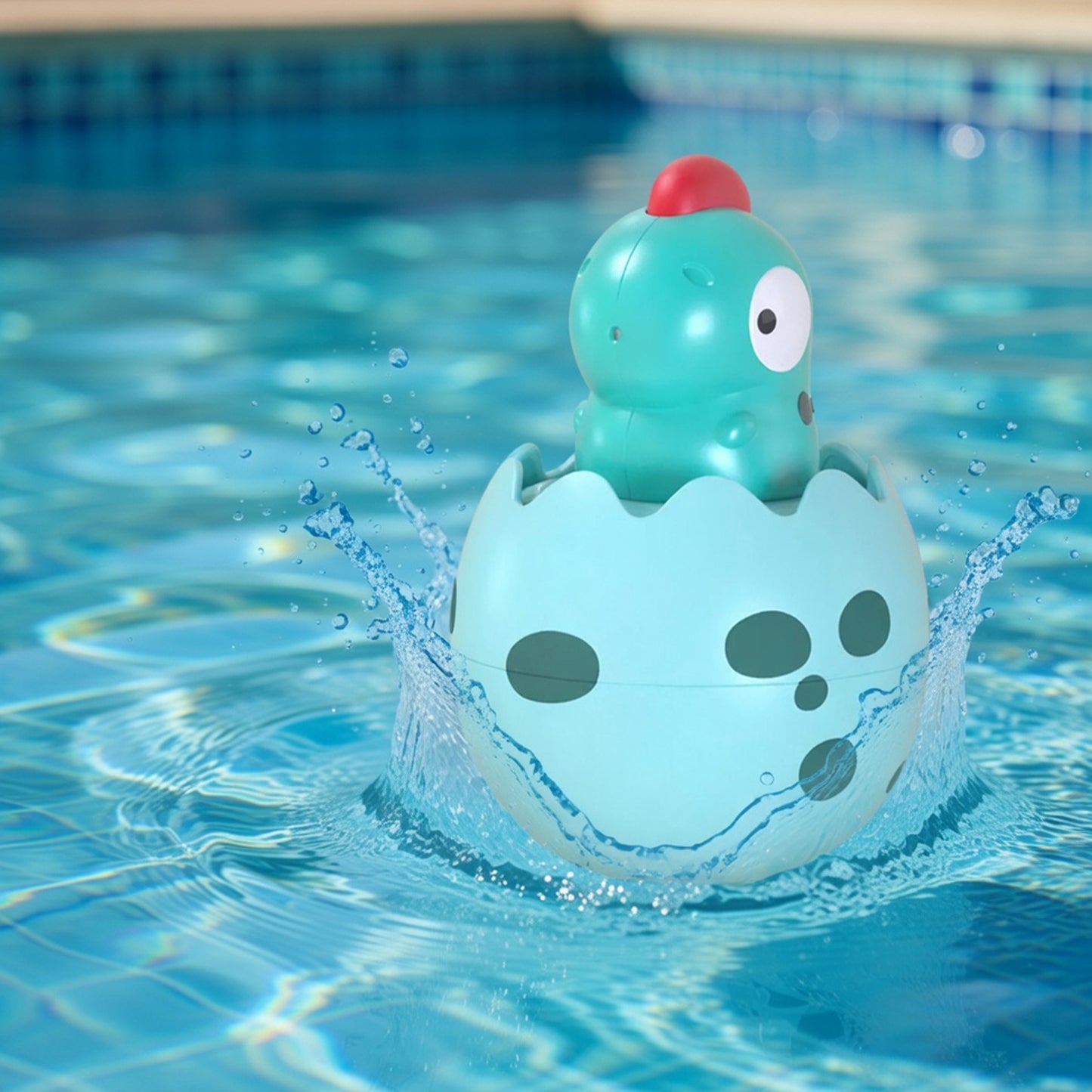 Egg Sprinkler Bath Toy - Water Spraying Duck & Penguin - Fun Floating Shower & Swimming Toy Gift for Boys & Girls