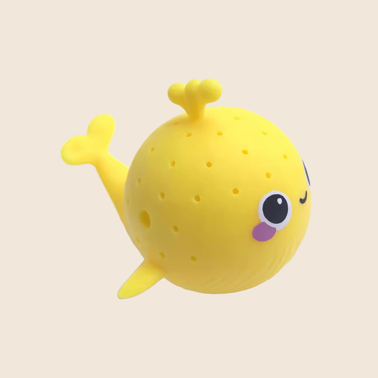 Soft Sponge Whale Bath Toy - Squishy Water Play Accessory - Fun Summer Swimming & Squeezing Toy for Toddlers & Kids