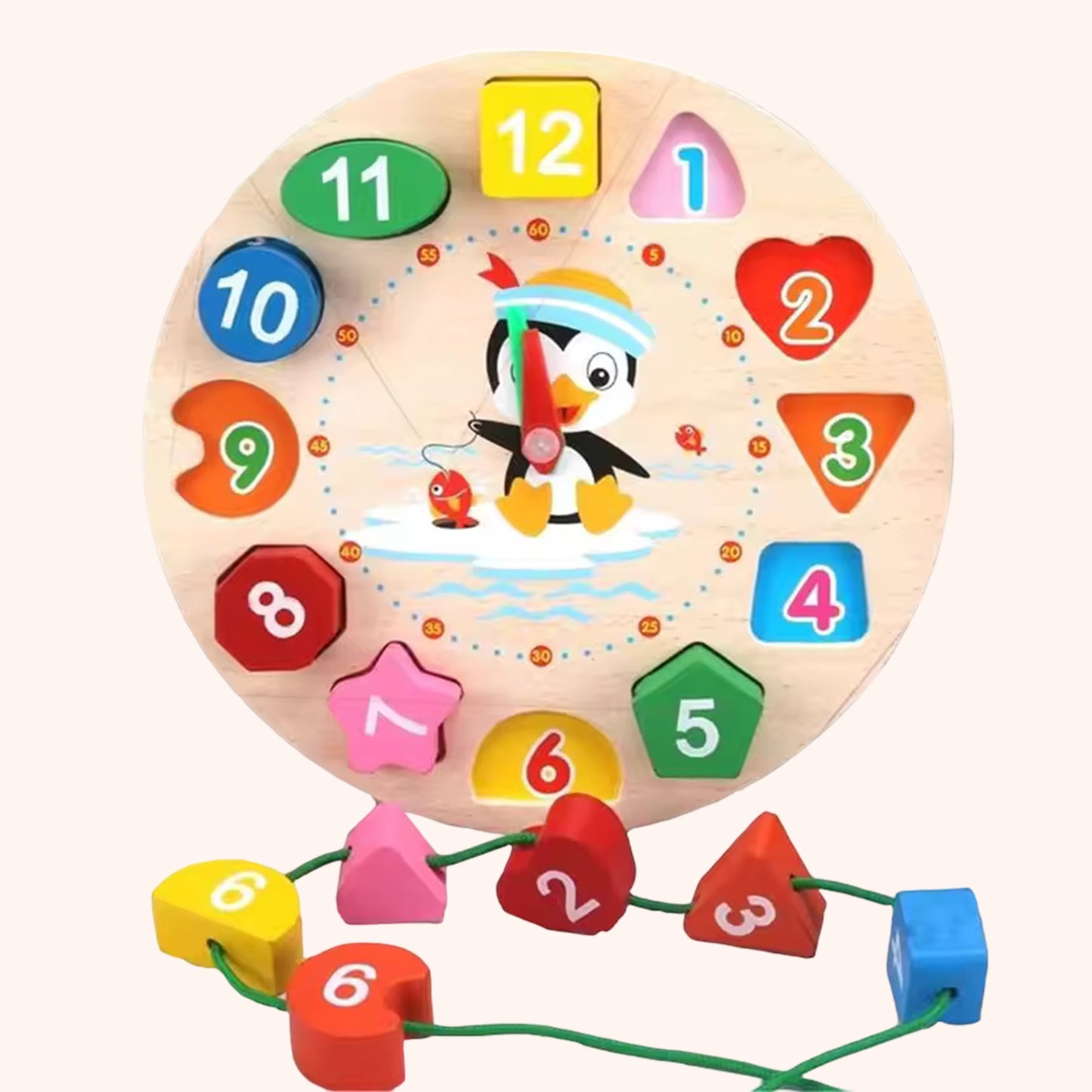 Baby Wooden Puzzles - Alphabet & Number Cognition Learning Board - Early Educational Hand Grab Toys for Toddlers 1-3 Years