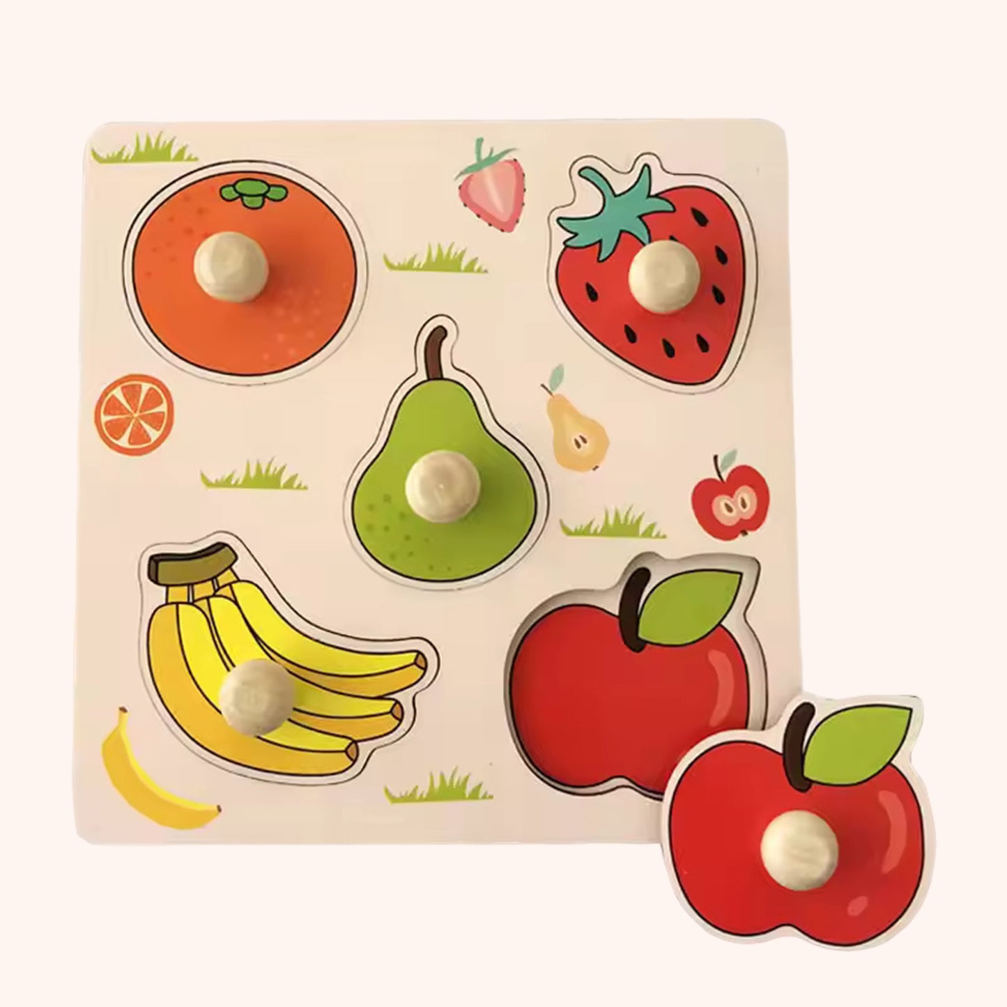 Baby Wooden Puzzles - Alphabet & Number Cognition Learning Board - Early Educational Hand Grab Toys for Toddlers 1-3 Years
