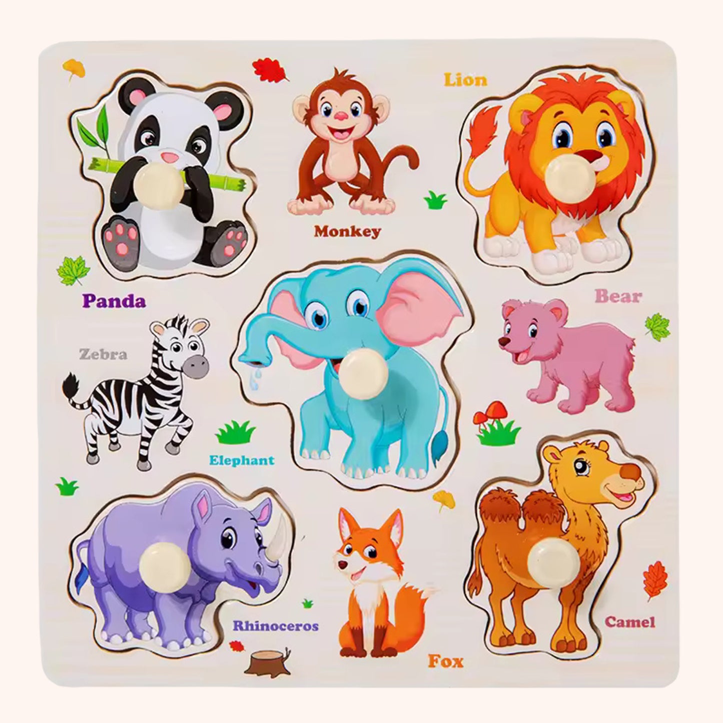 Baby Wooden Puzzles - Alphabet & Number Cognition Learning Board - Early Educational Hand Grab Toys for Toddlers 1-3 Years