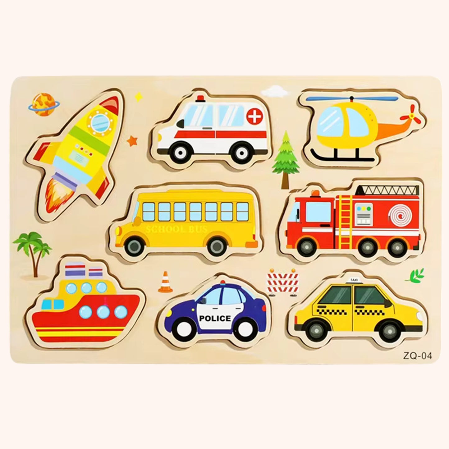 Baby Wooden Puzzles - Alphabet & Number Cognition Learning Board - Early Educational Hand Grab Toys for Toddlers 1-3 Years