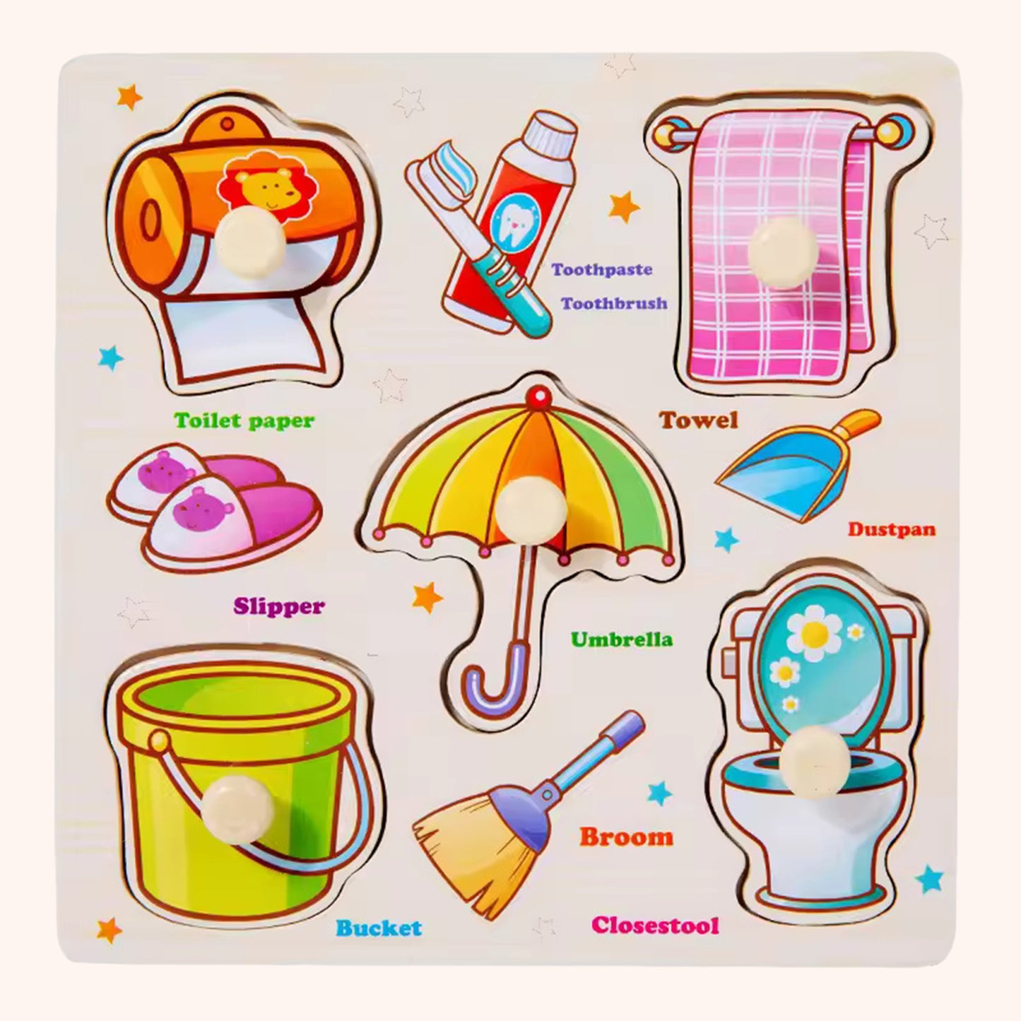 Baby Wooden Puzzles - Alphabet & Number Cognition Learning Board - Early Educational Hand Grab Toys for Toddlers 1-3 Years