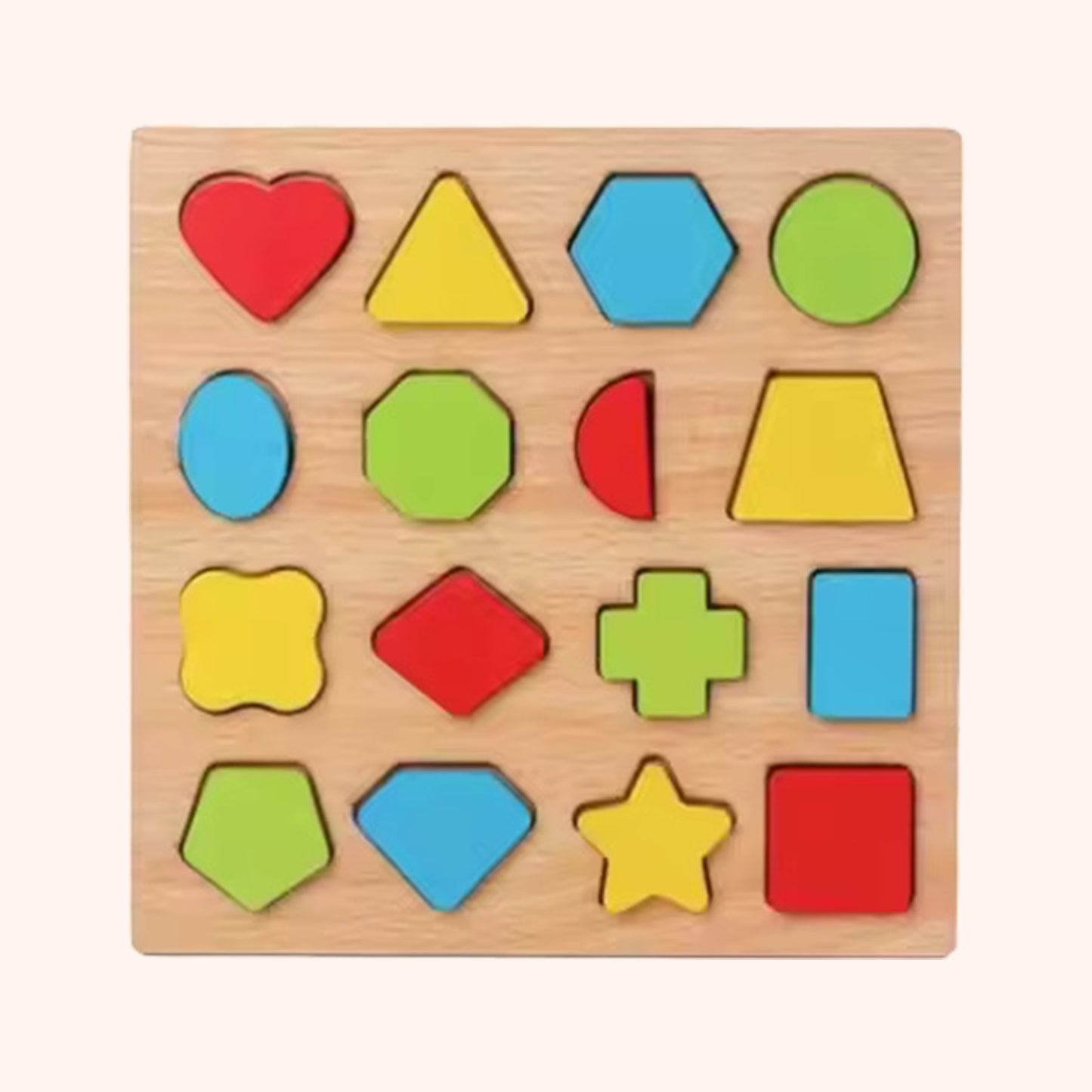 Baby Wooden Puzzles - Alphabet & Number Cognition Learning Board - Early Educational Hand Grab Toys for Toddlers 1-3 Years