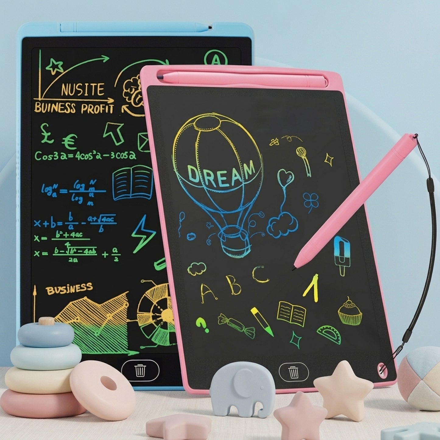Colorful LCD Drawing Tablet - Portable Electronic Writing Pad - Creative Erasable Handwriting Board Gift for Boys & Girls