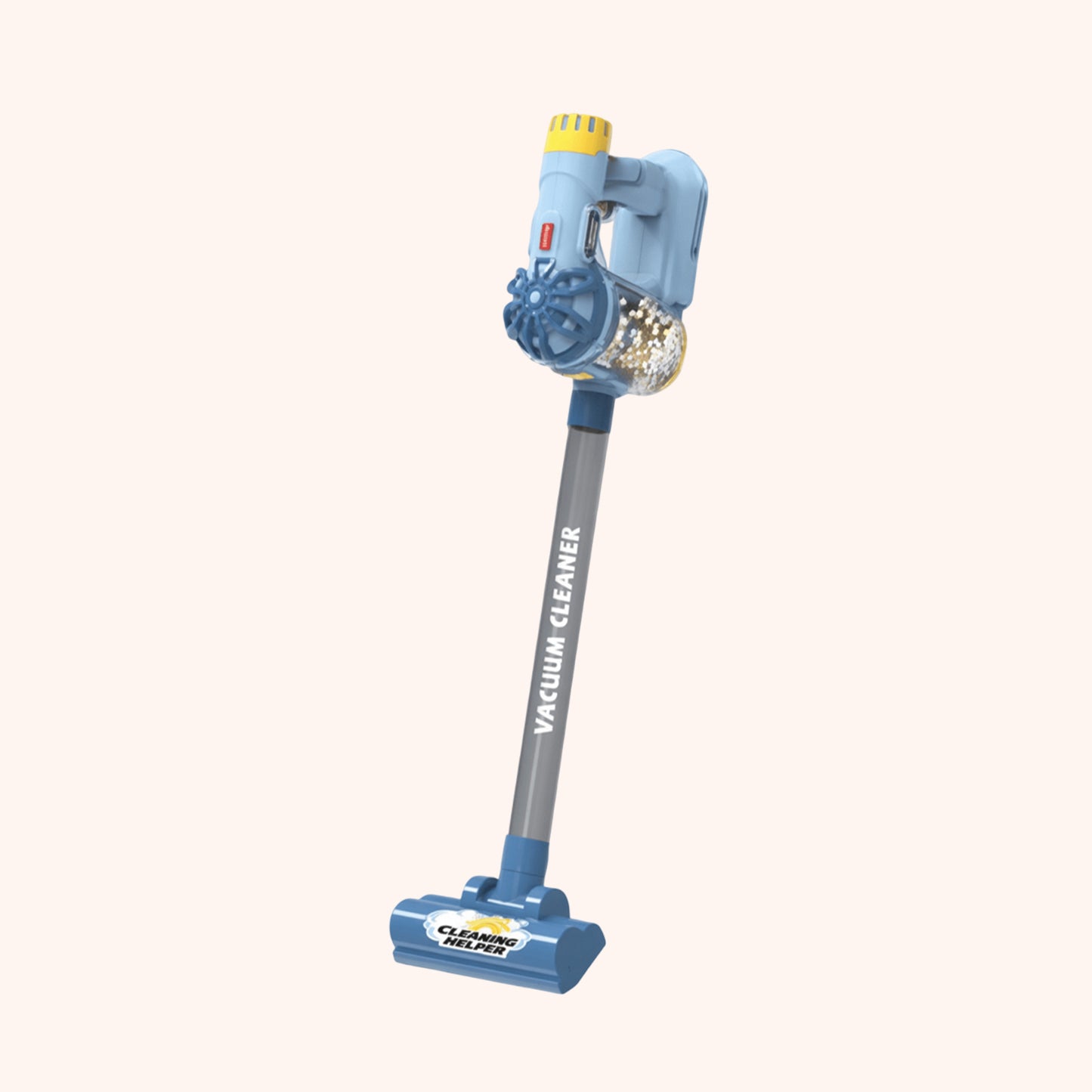 Kids Electric Vacuum Cleaner Playset - Realistic Housekeeping Set - Educational Cleaning Role Play Gift for Boys & Girls