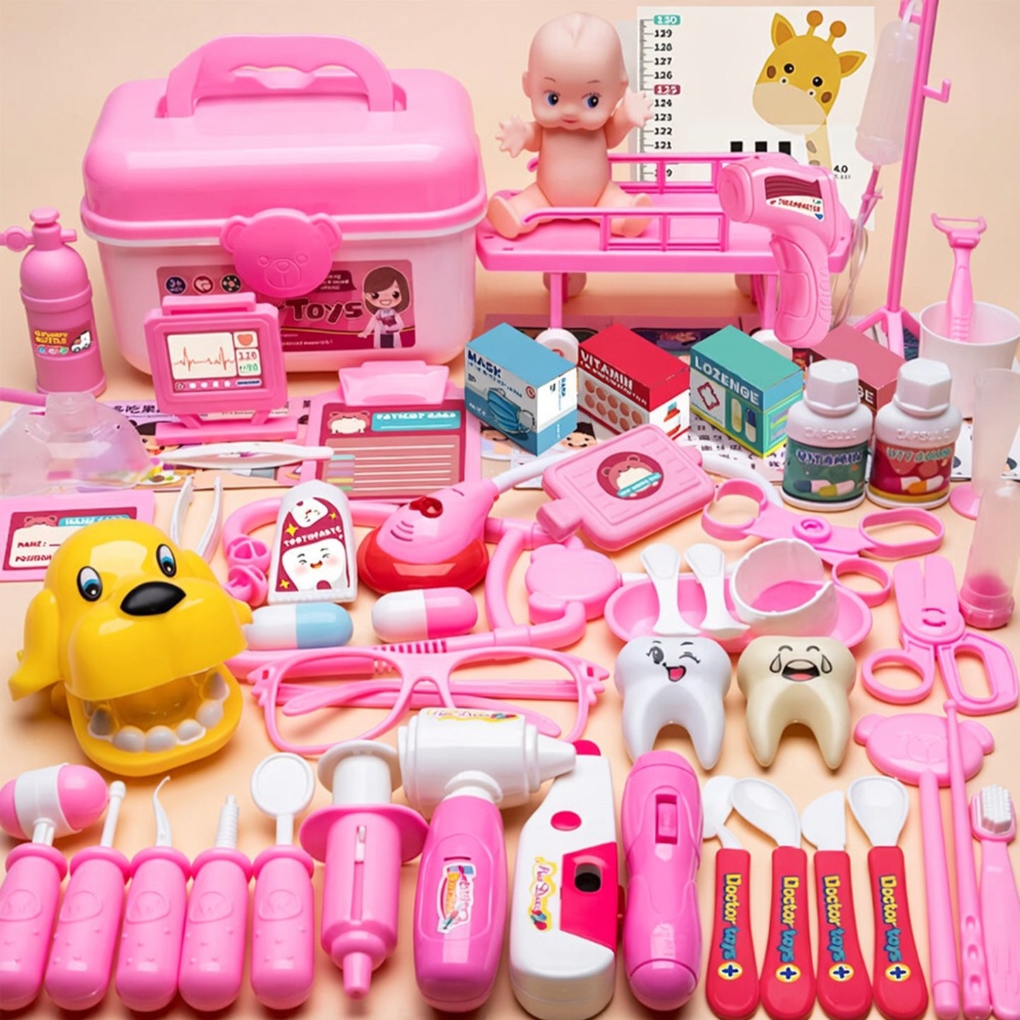 Little Doctor Medical Kit - Professional Simulation Nurse & Medical Accessories - Educational Role Play Toy for Boys & Girls