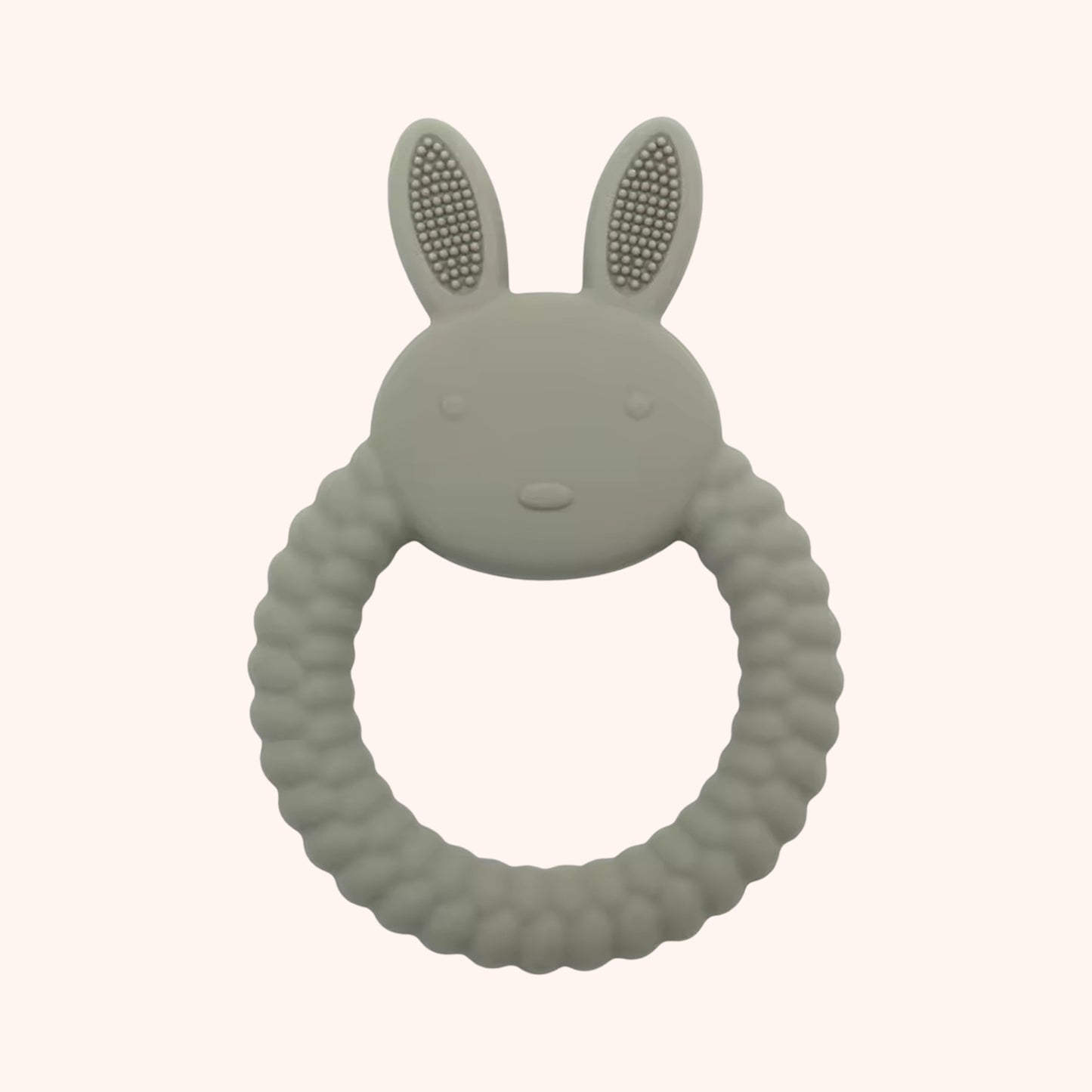 Silicone Baby Bunny Teether - Cartoon Nursing Molar Toy - Safe Teething & Chewing Gift for Babies