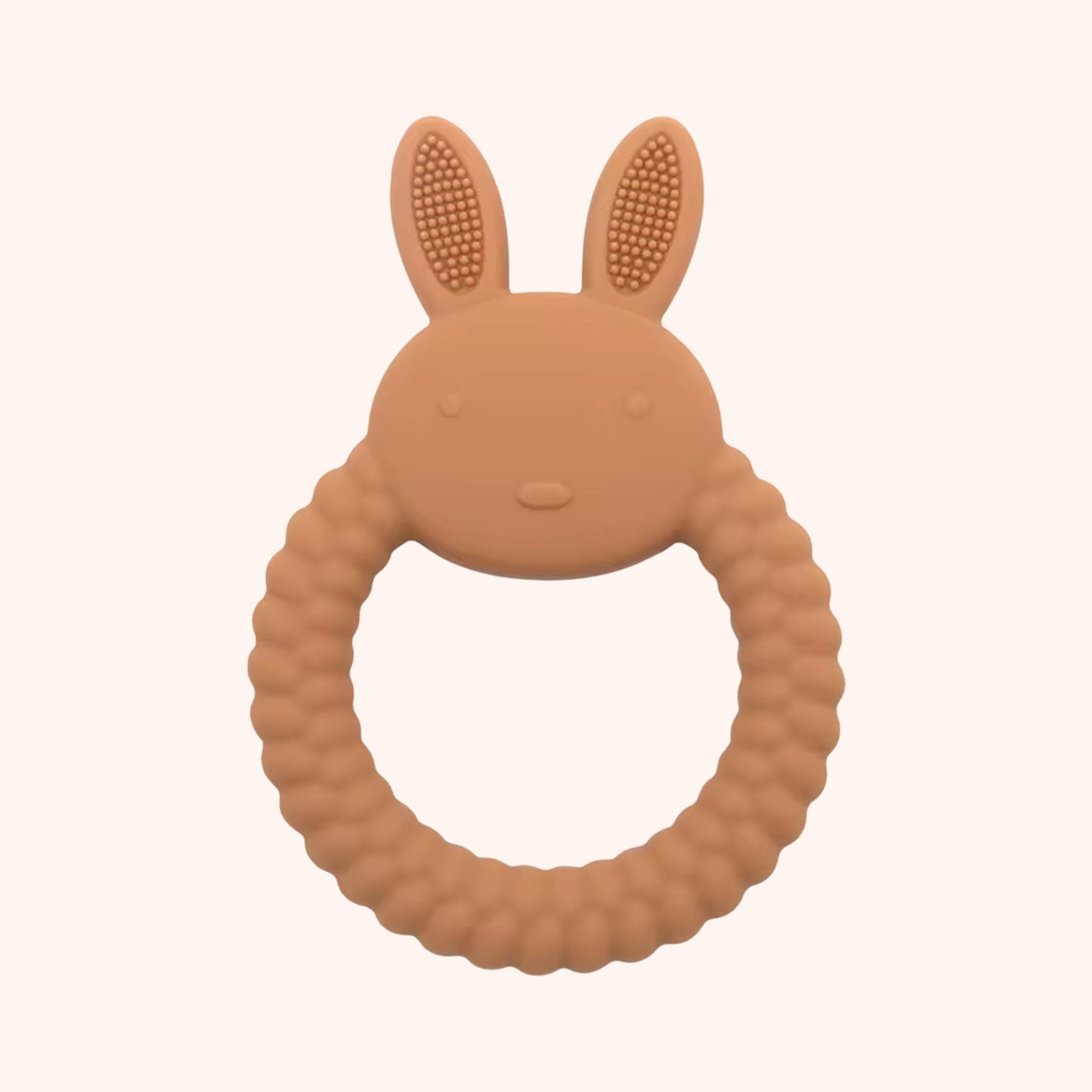 Silicone Baby Bunny Teether - Cartoon Nursing Molar Toy - Safe Teething & Chewing Gift for Babies