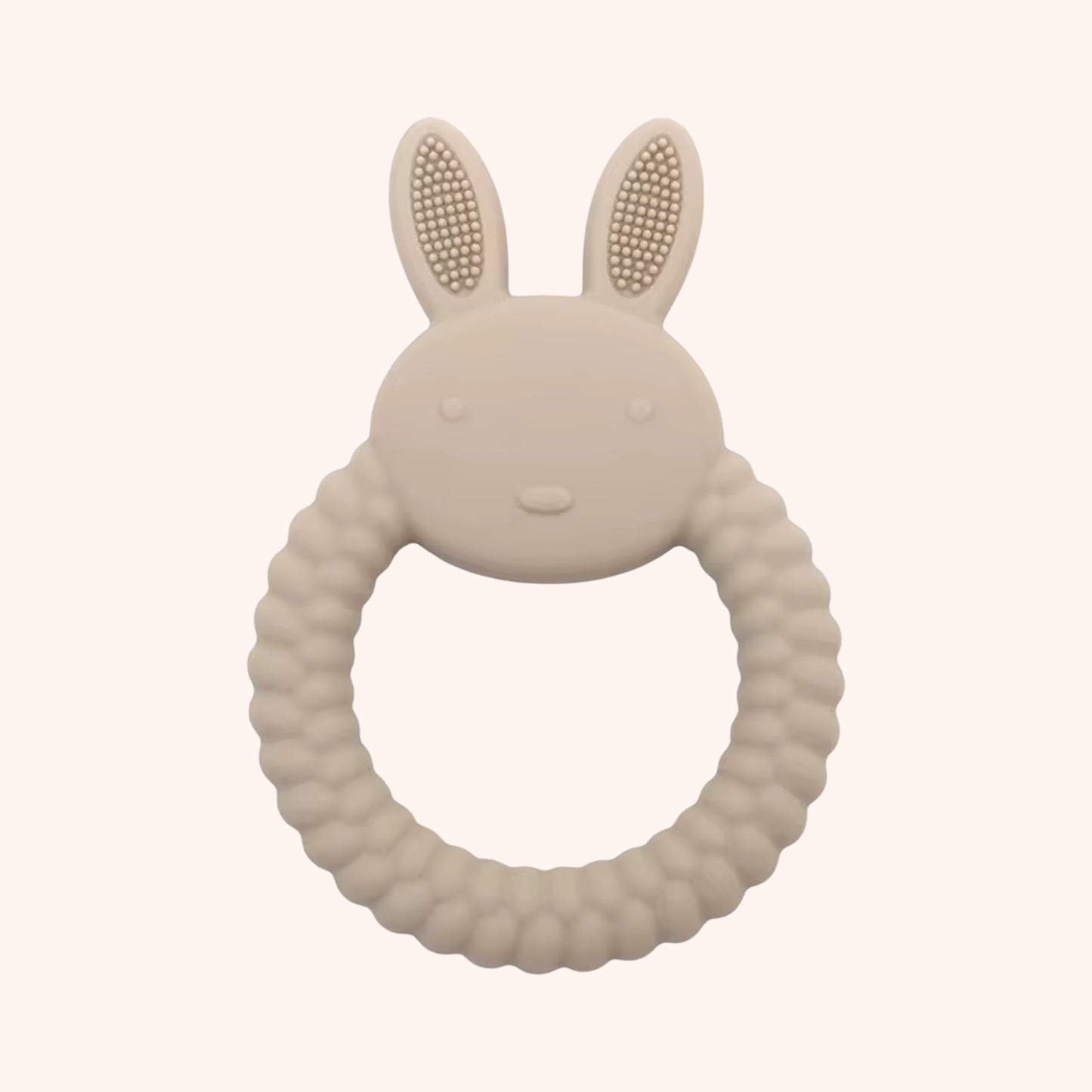 Silicone Baby Bunny Teether - Cartoon Nursing Molar Toy - Safe Teething & Chewing Gift for Babies