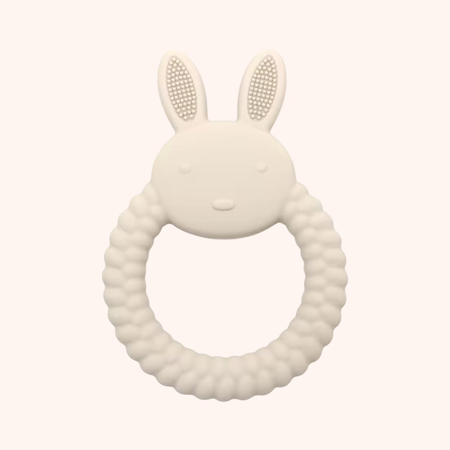 Silicone Baby Bunny Teether - Cartoon Nursing Molar Toy - Safe Teething & Chewing Gift for Babies
