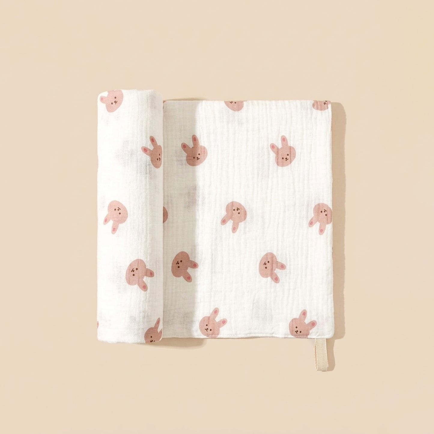 Soft 4-Layer Muslin Baby Face & Hand Towels - Multipurpose Long Burp Cloths for Newborns - Cotton Gauze Kindergarten Towels