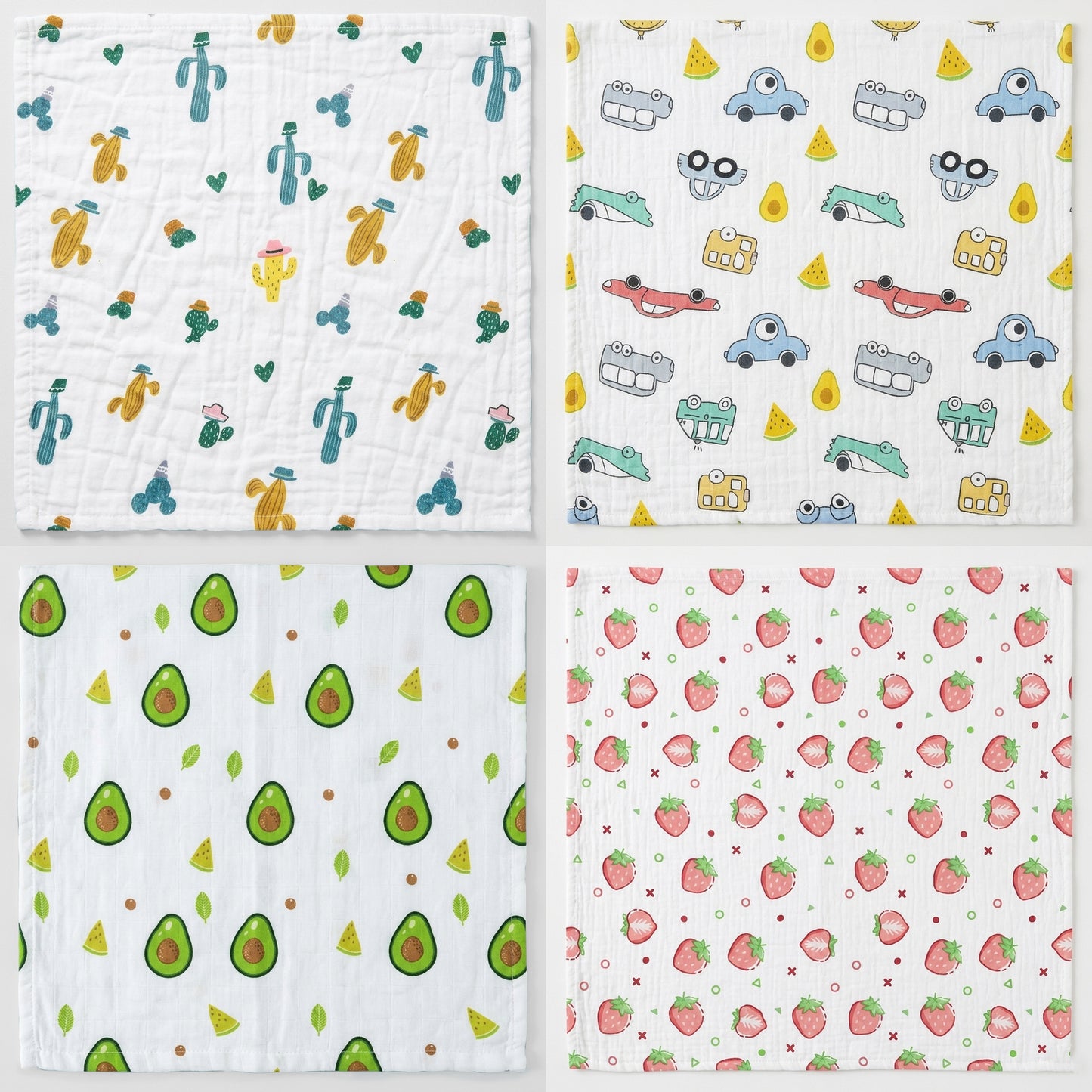 Versatile 6-Layer Cotton Baby Care Towels – Essential Muslin Handkerchiefs for Face Wash, Bath Time, Feeding, and Daily Burp Wipes