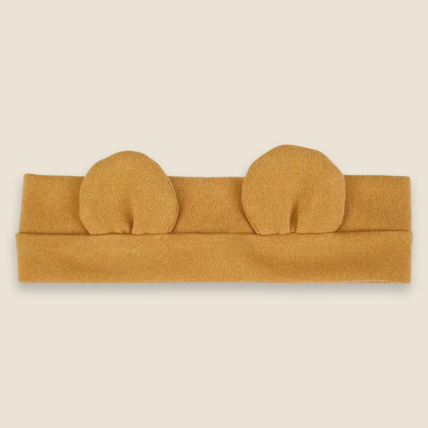 Cute Bear Ear Baby Headband - Soft Elastic Korean Turban - Newborn Infant Fall Winter Headwear for Boys & Girls