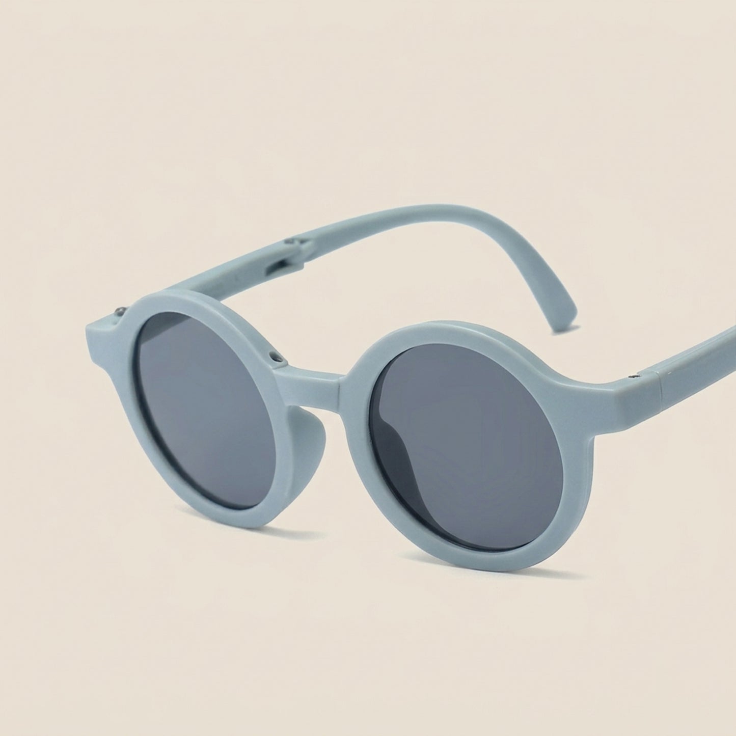 Foldable Kids Sunglasses - Portable Round Sun Glasses for Boys & Girls - Cute Baby Shades & Street Beat Eyewear