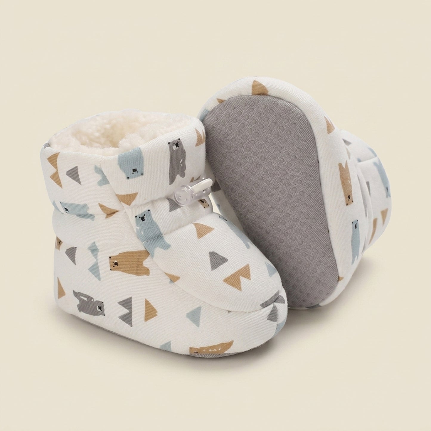Cute Infant Walking Booties – Thickened Winter Warm Shoes for Baby Boys & Girls - Non-Slip Soft Sole First Walkers (0-18M)