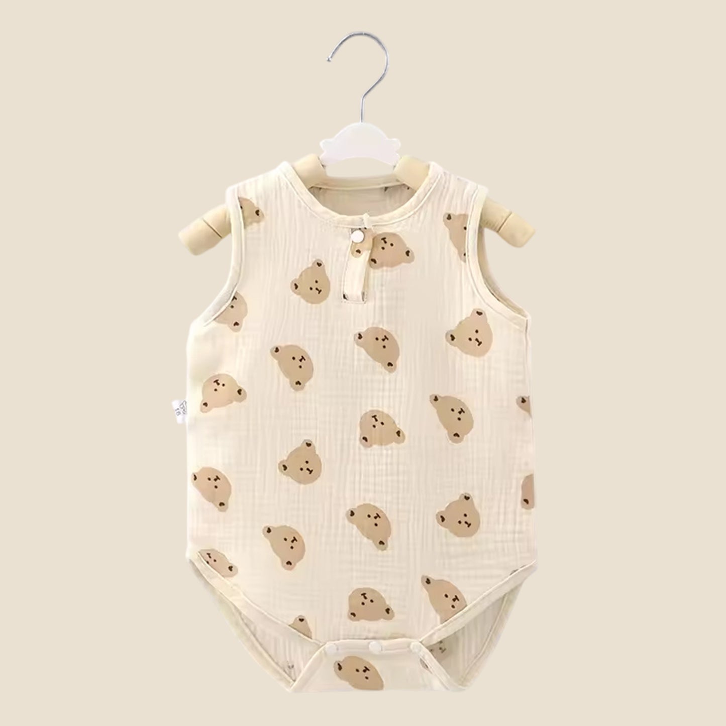 2026 New Summer Baby Sleeveless Bodysuit - 100% Soft Cotton Newborn Jumpsuit - Breathable Infant Outfits for Boys & Girls